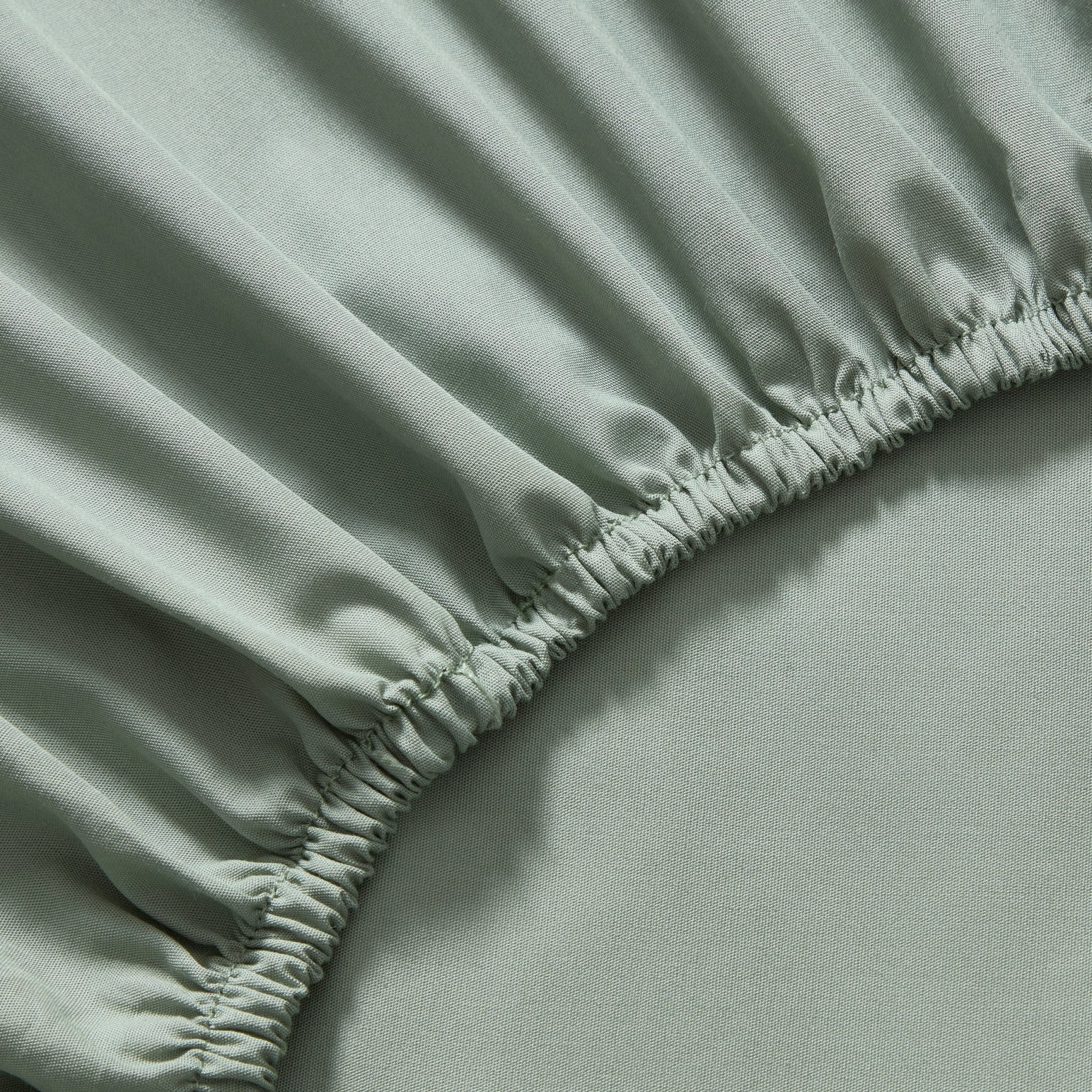 200 Thread Count Plain-Dye Fitted Sheet - Olive - Image 2