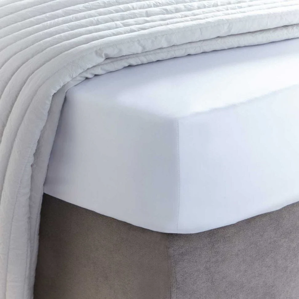 400 Thread Count Sateen Fitted Sheet - White