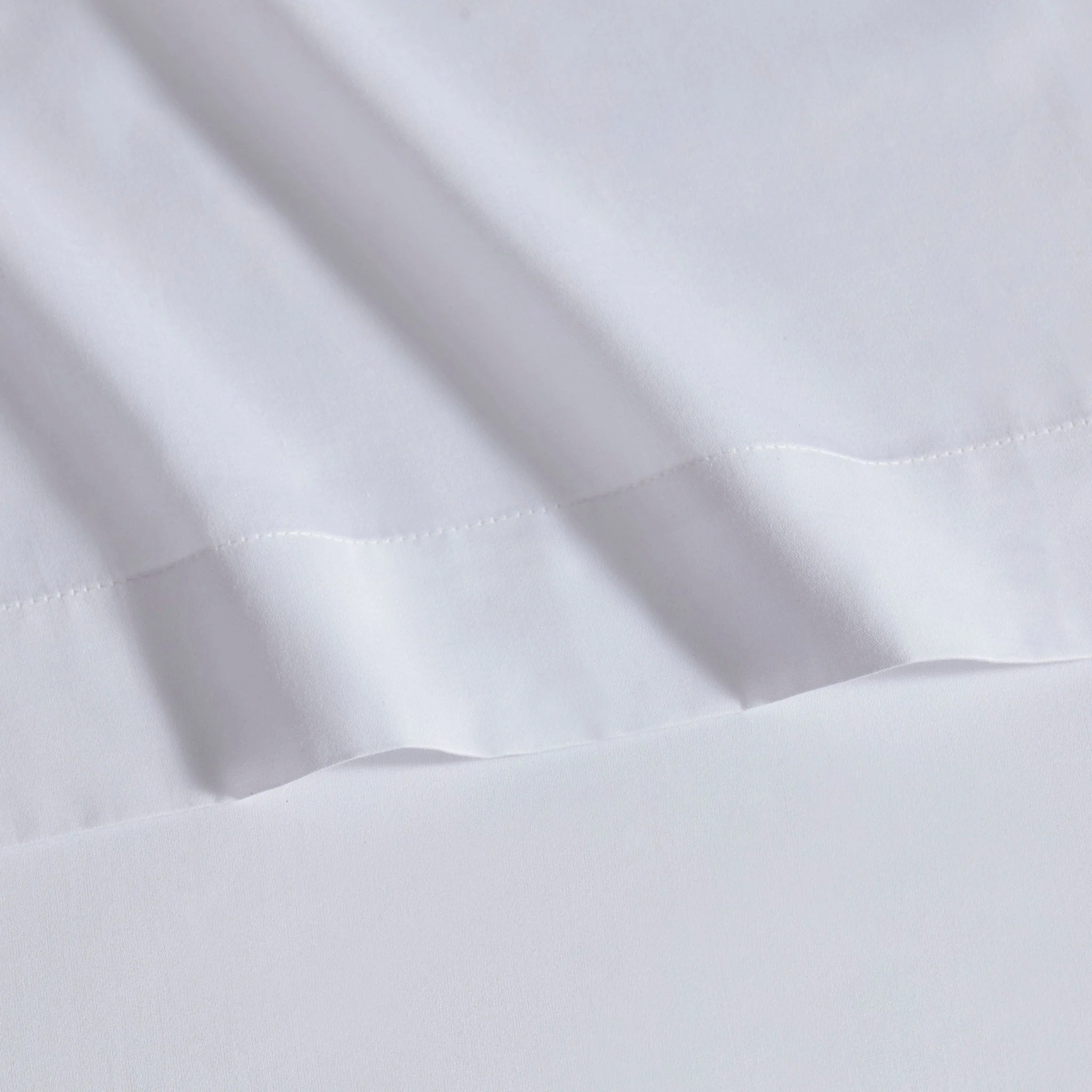 400TC Sateen Sheets & Pillowcase Bundle - White - Image 6