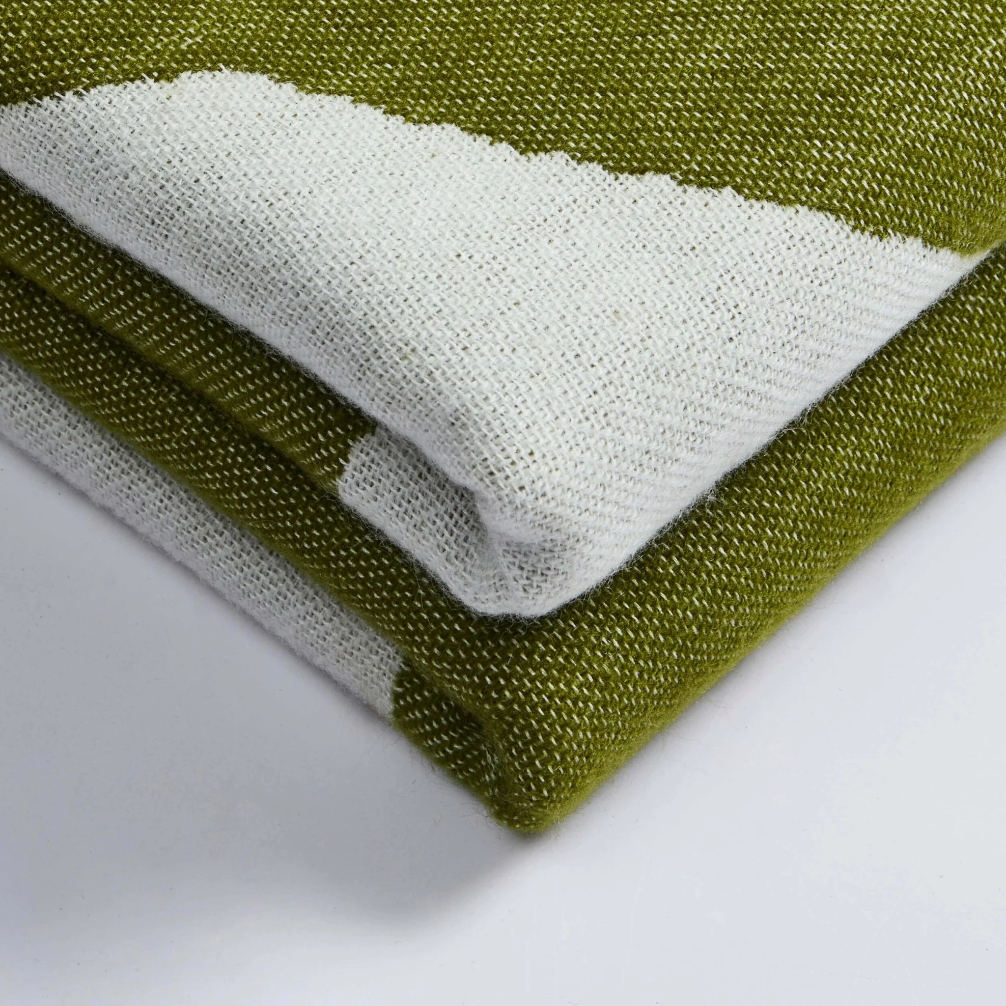 Abstract Floral Throw - Green/ Natural - Image 4