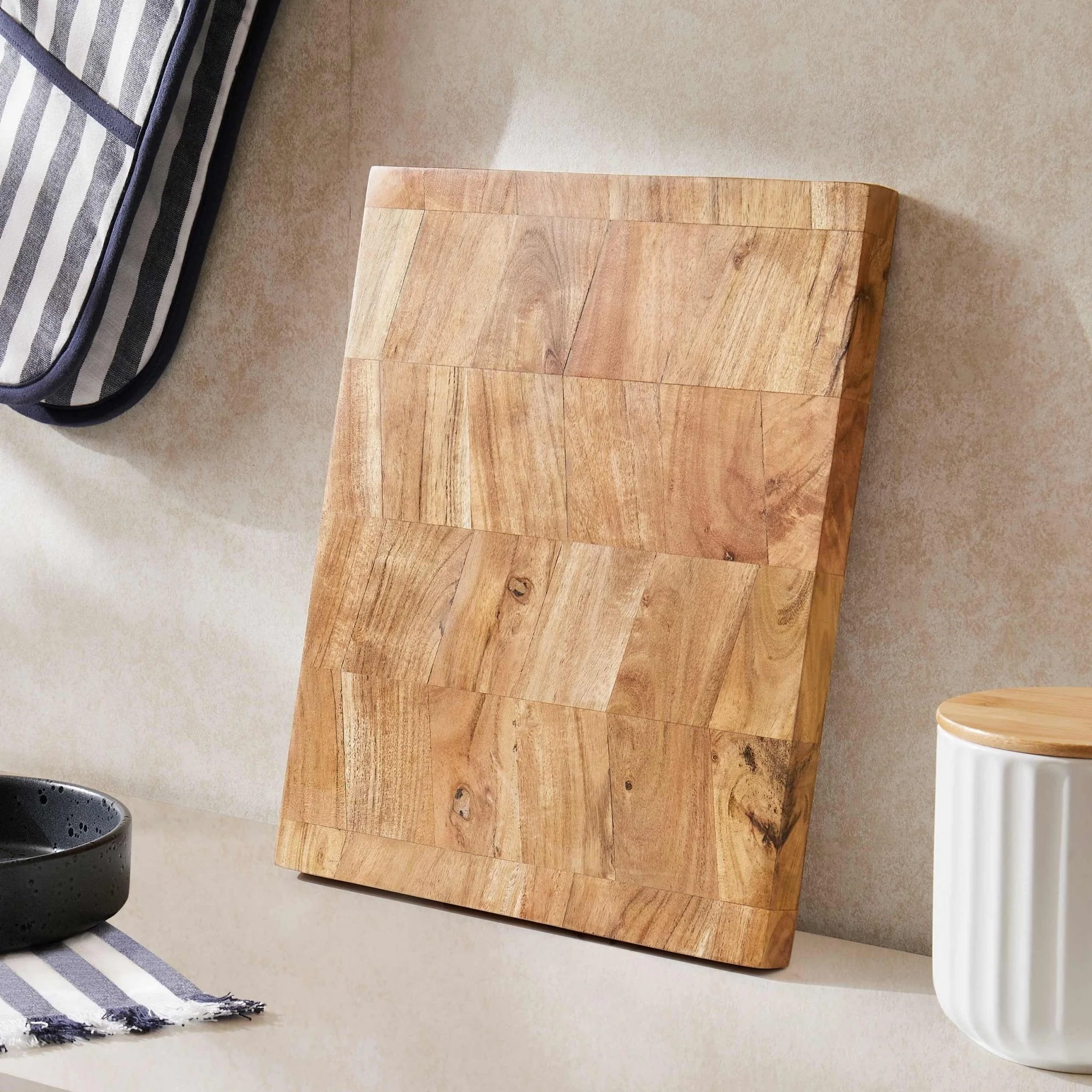 Acacia Block Chopping Board - Natural