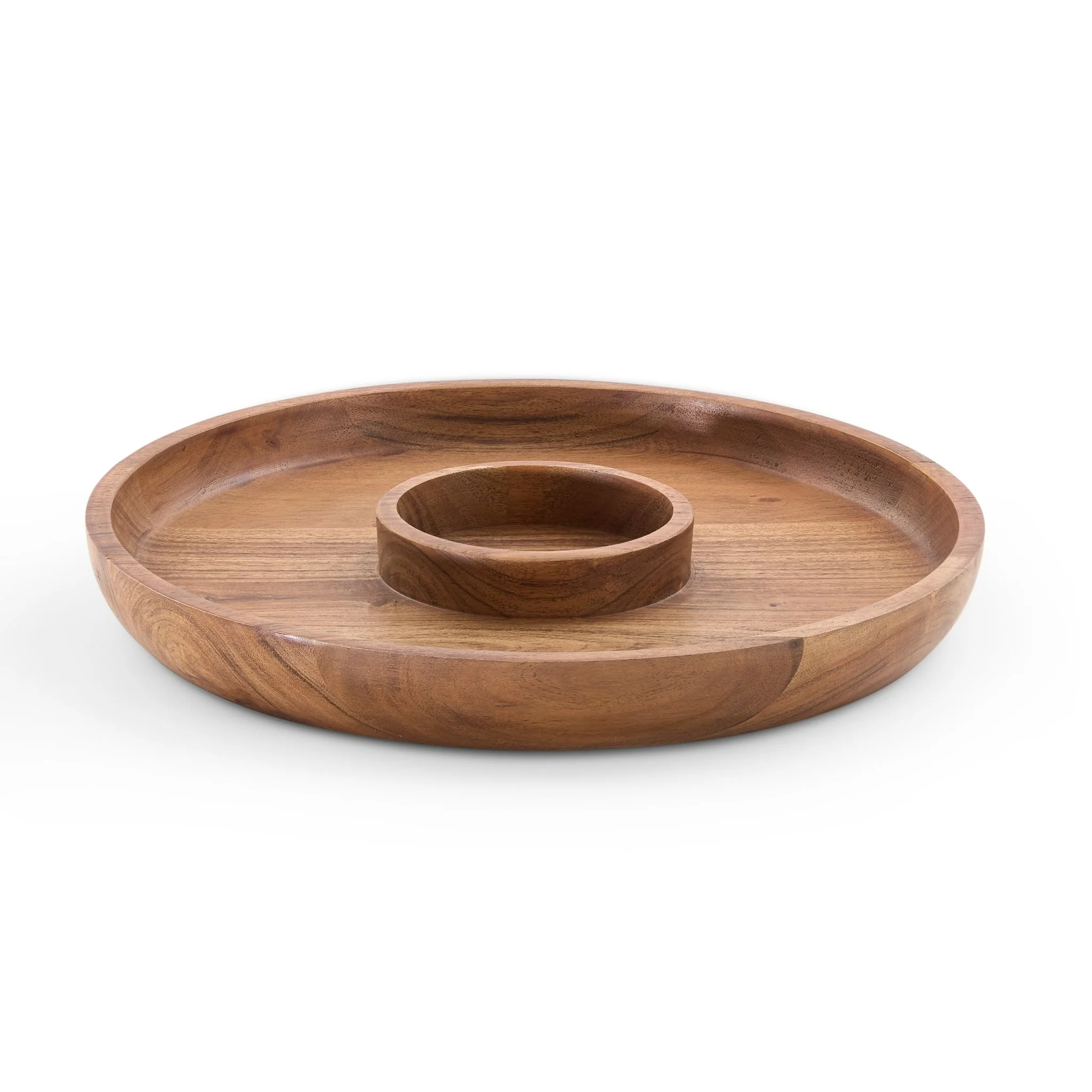 Acacia Chip & Dip Serving Bowl - Natural - Image 3