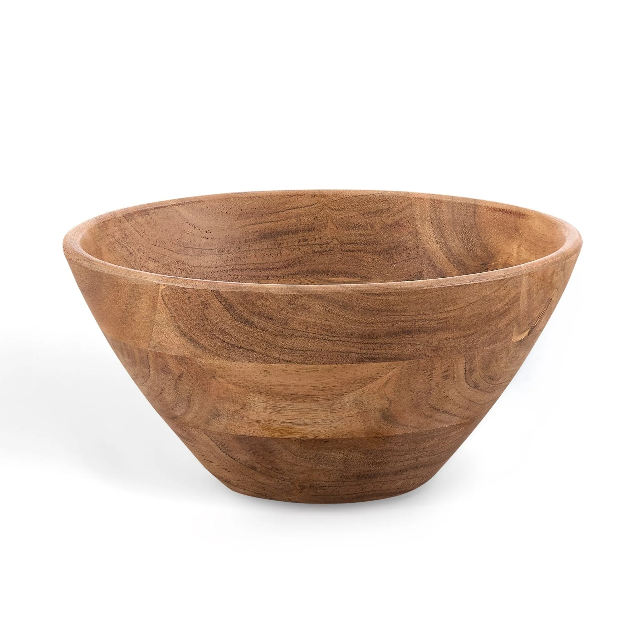 Acacia Salad Bowl with Servers - Natural - Image 5
