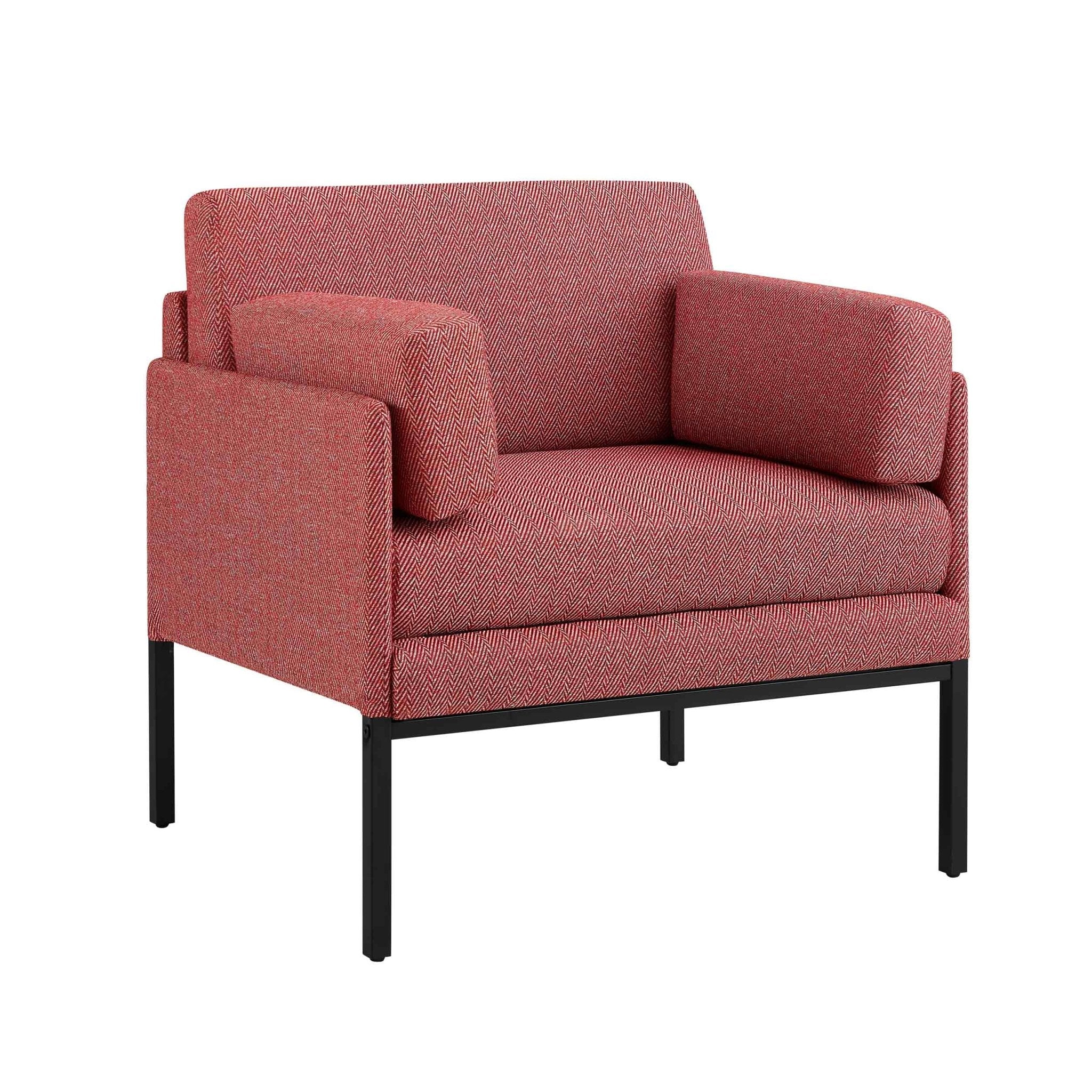 Ada Accent Chair - Berry Chevron - Image 3