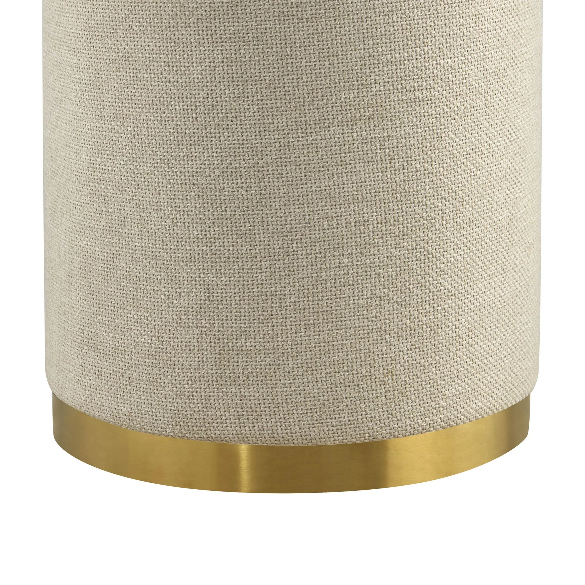 Adelaide Gold Base Storage Stool - Beige - Image 5