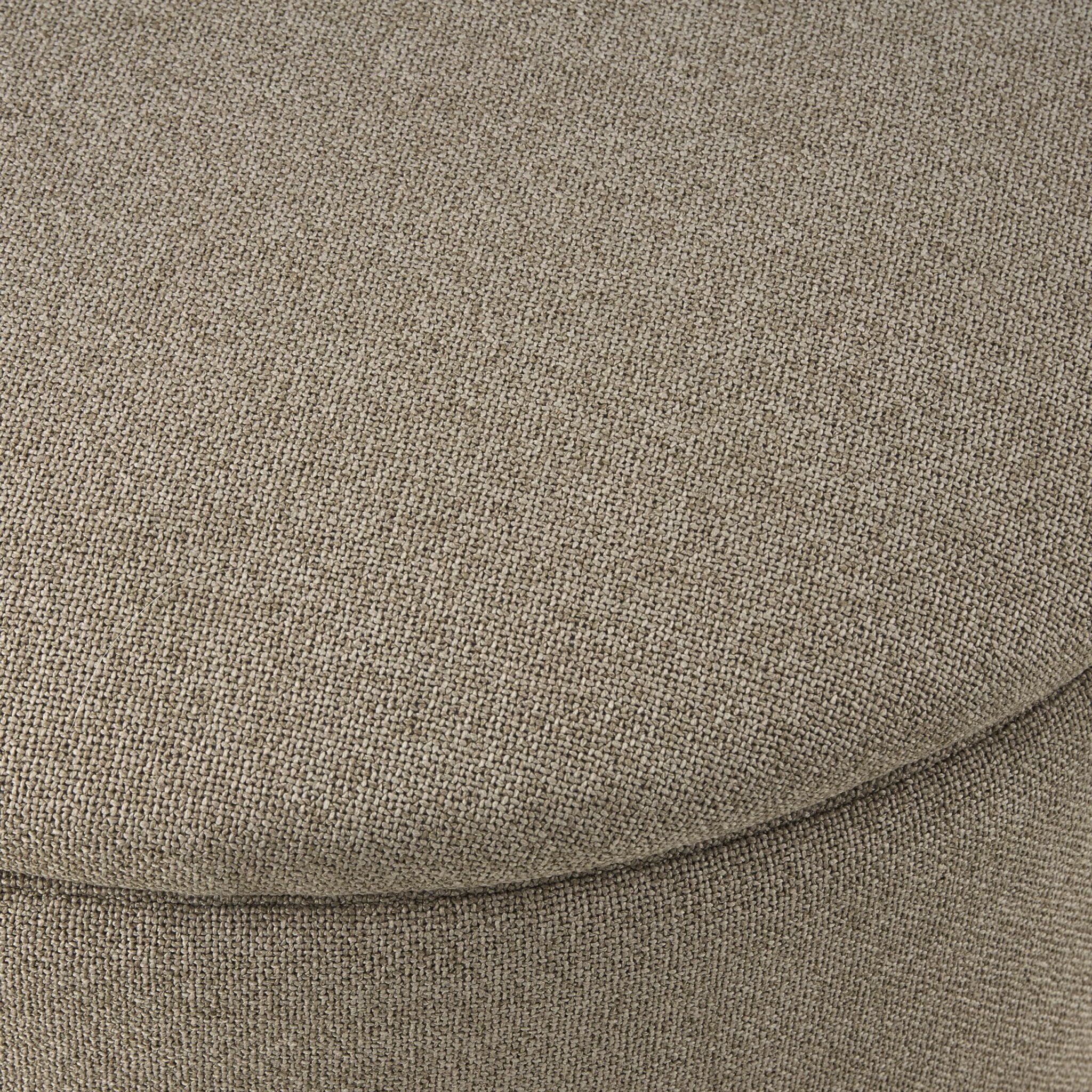 Adelaide Gold Base Storage Stool - Oatmeal - Image 4