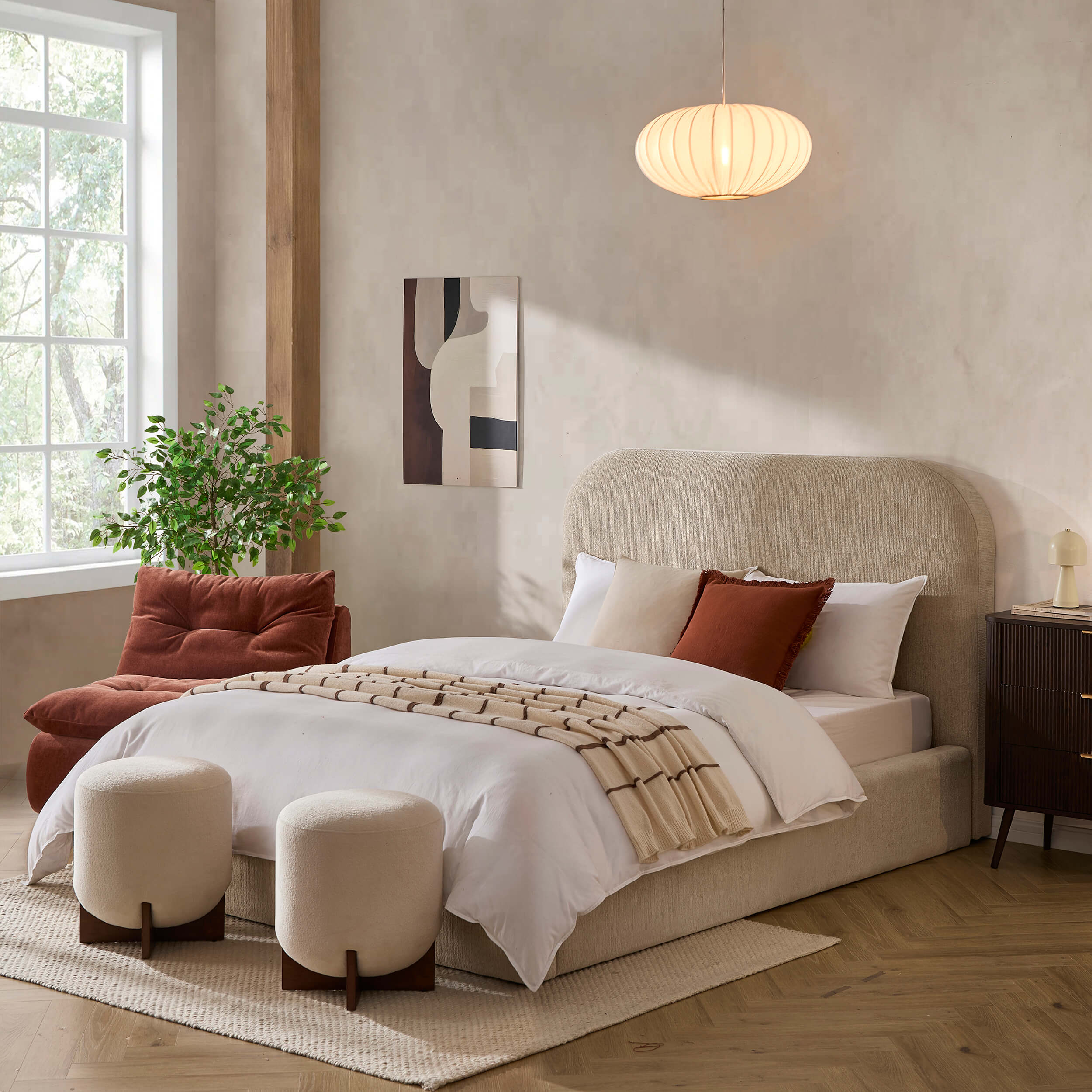 Aintree Ottoman Storage Bed - Textured Oatmeal - Image 2