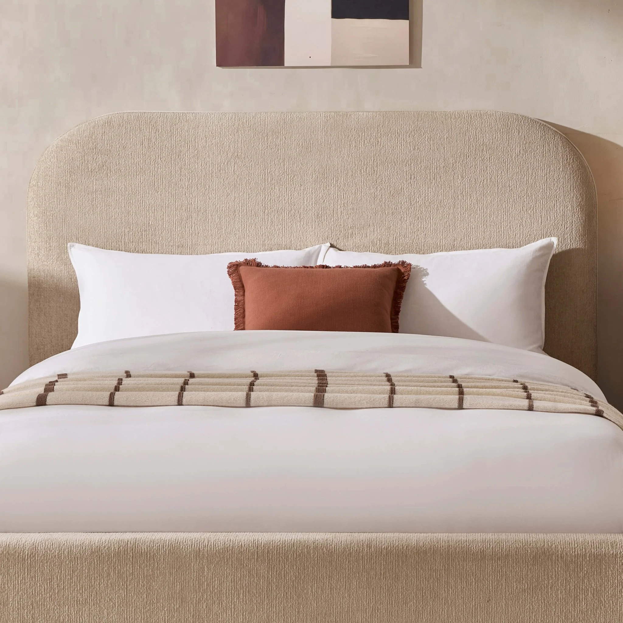 Aintree Ottoman Storage Bed - Textured Oatmeal - Image 6