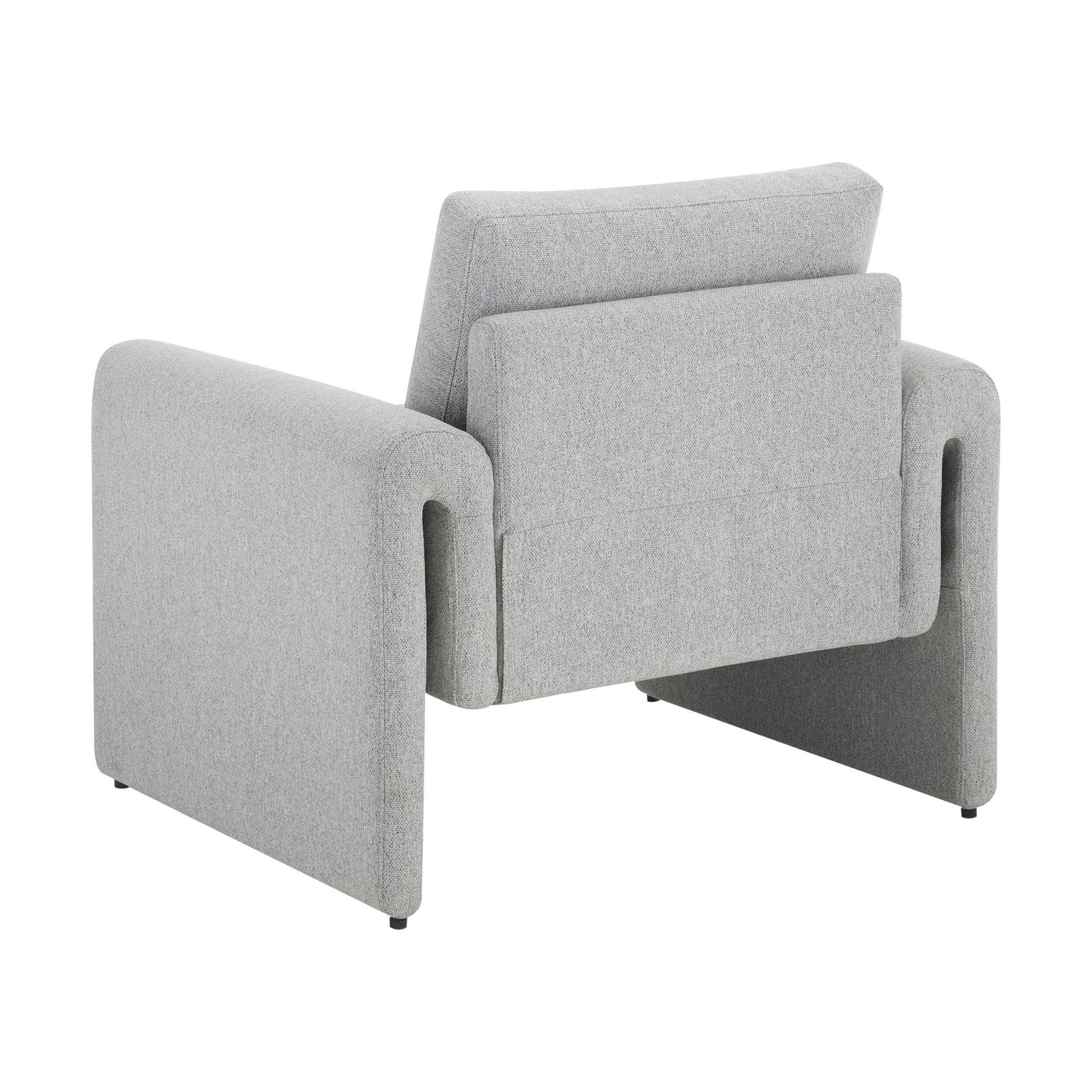 Alba Accent Chair - Light Grey - Image 4