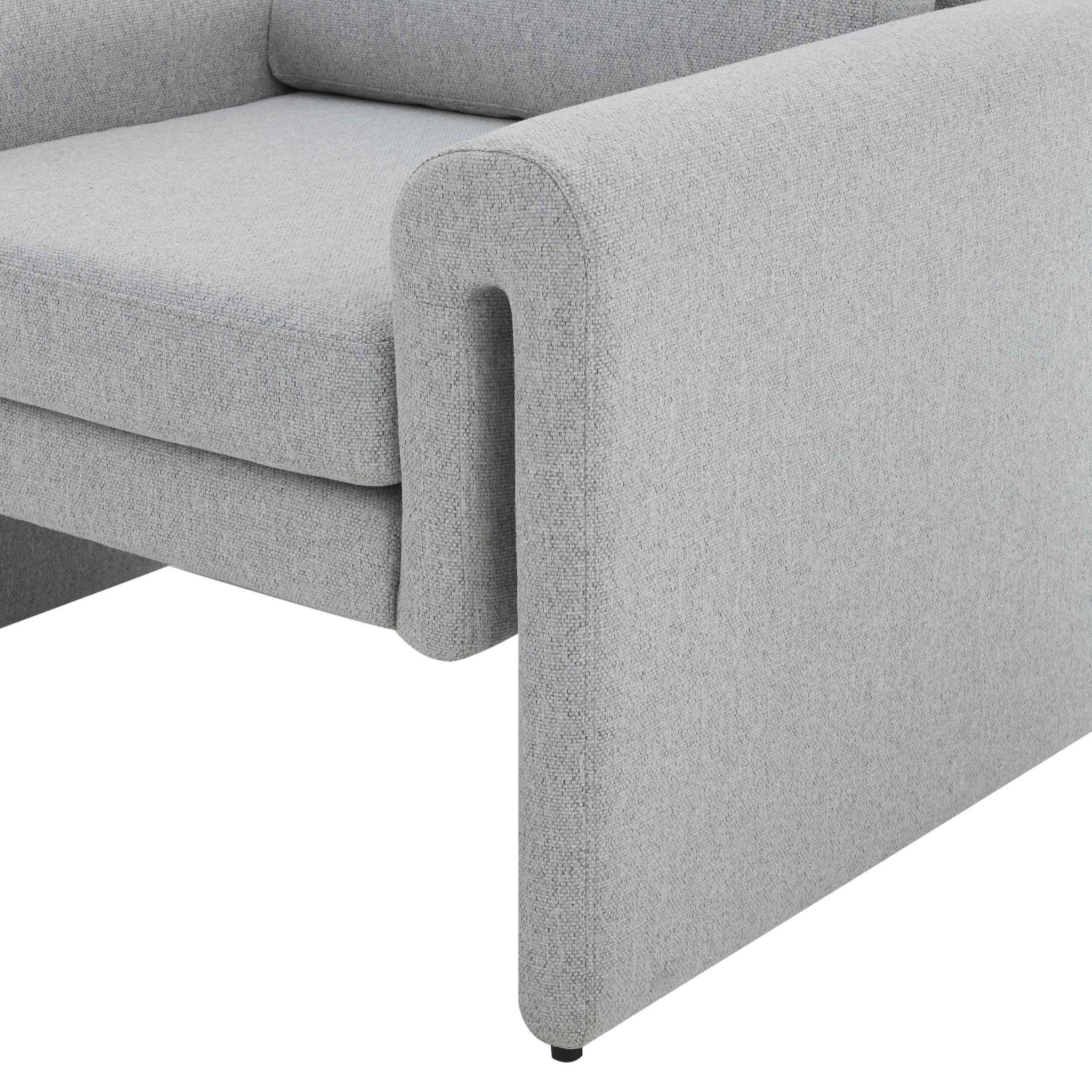 Alba Accent Chair - Light Grey - Image 5
