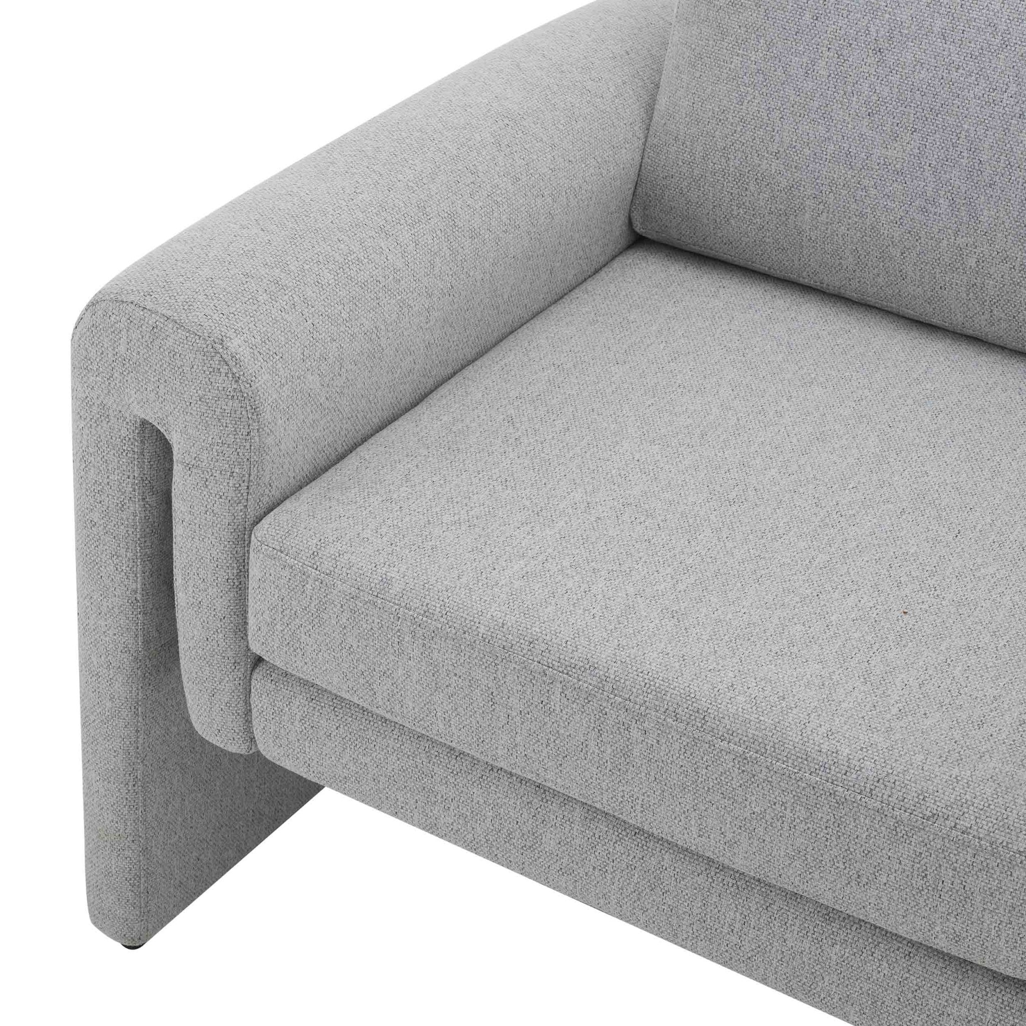 Alba Accent Chair - Light Grey - Image 6