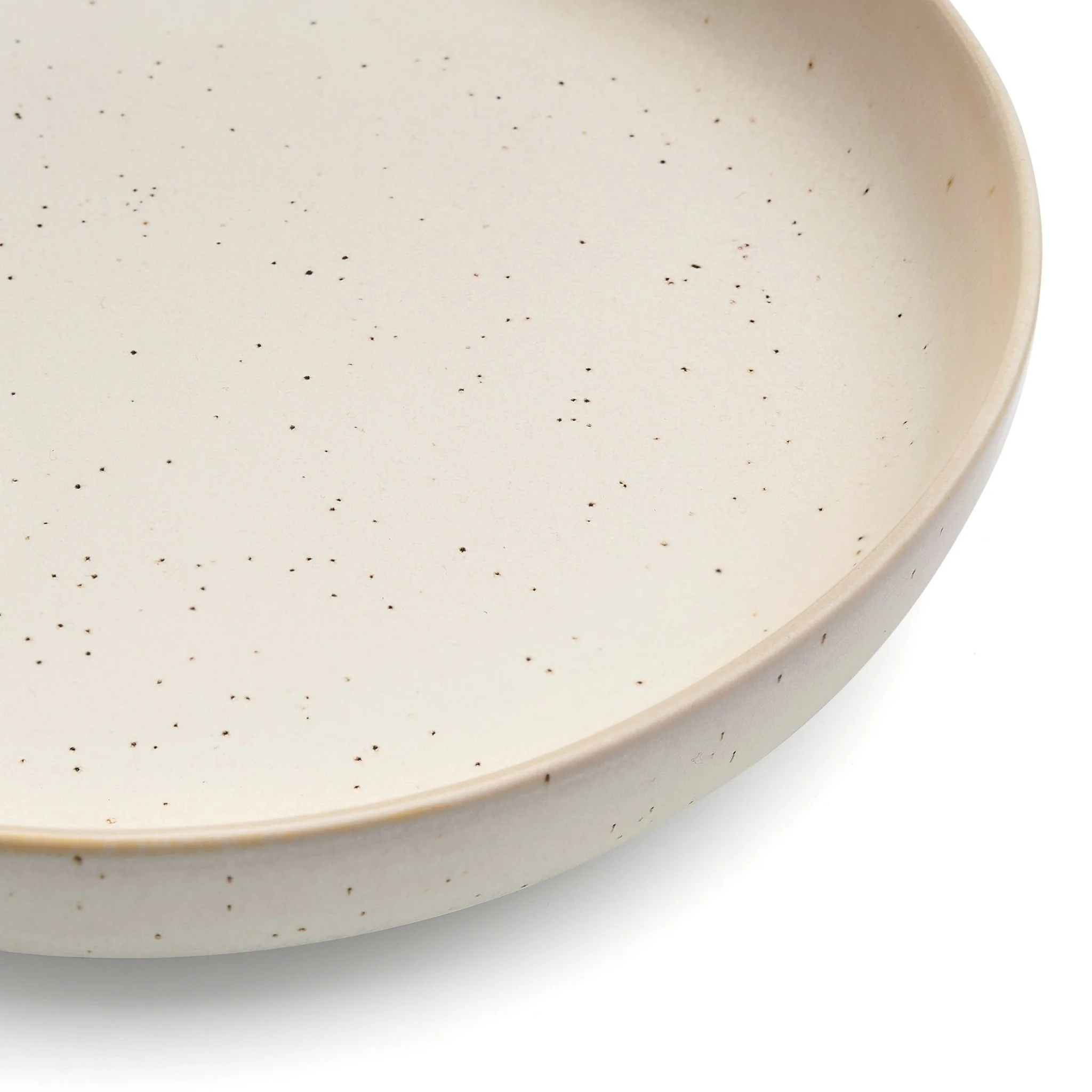 Alfredo Speckled Stoneware Set of 4 Pasta Bowls - Natural - Image 5
