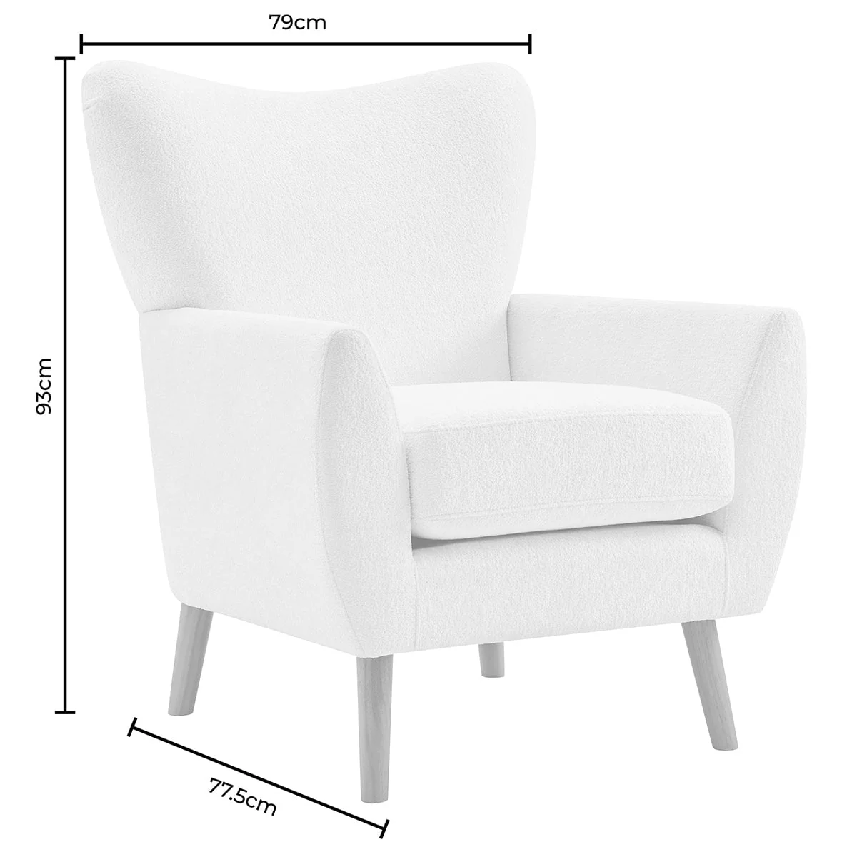 Alia Accent Chair - Bright Orange - Image 9