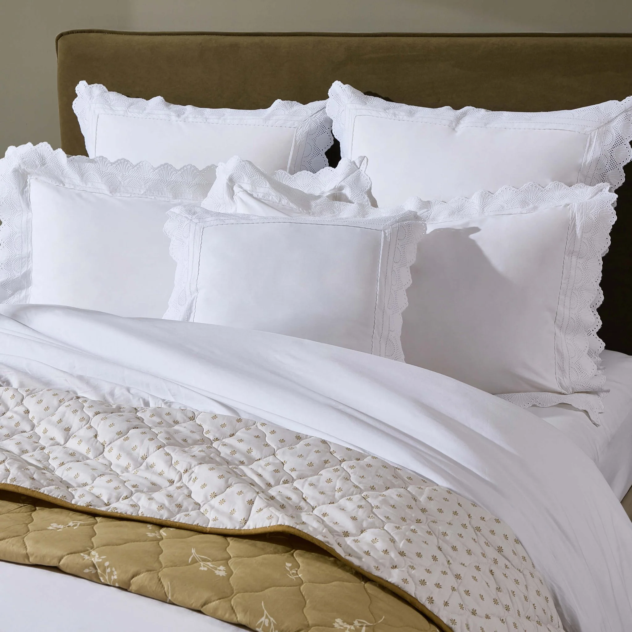 Alice 200 Thread Count Duvet Cover - White - Image 5