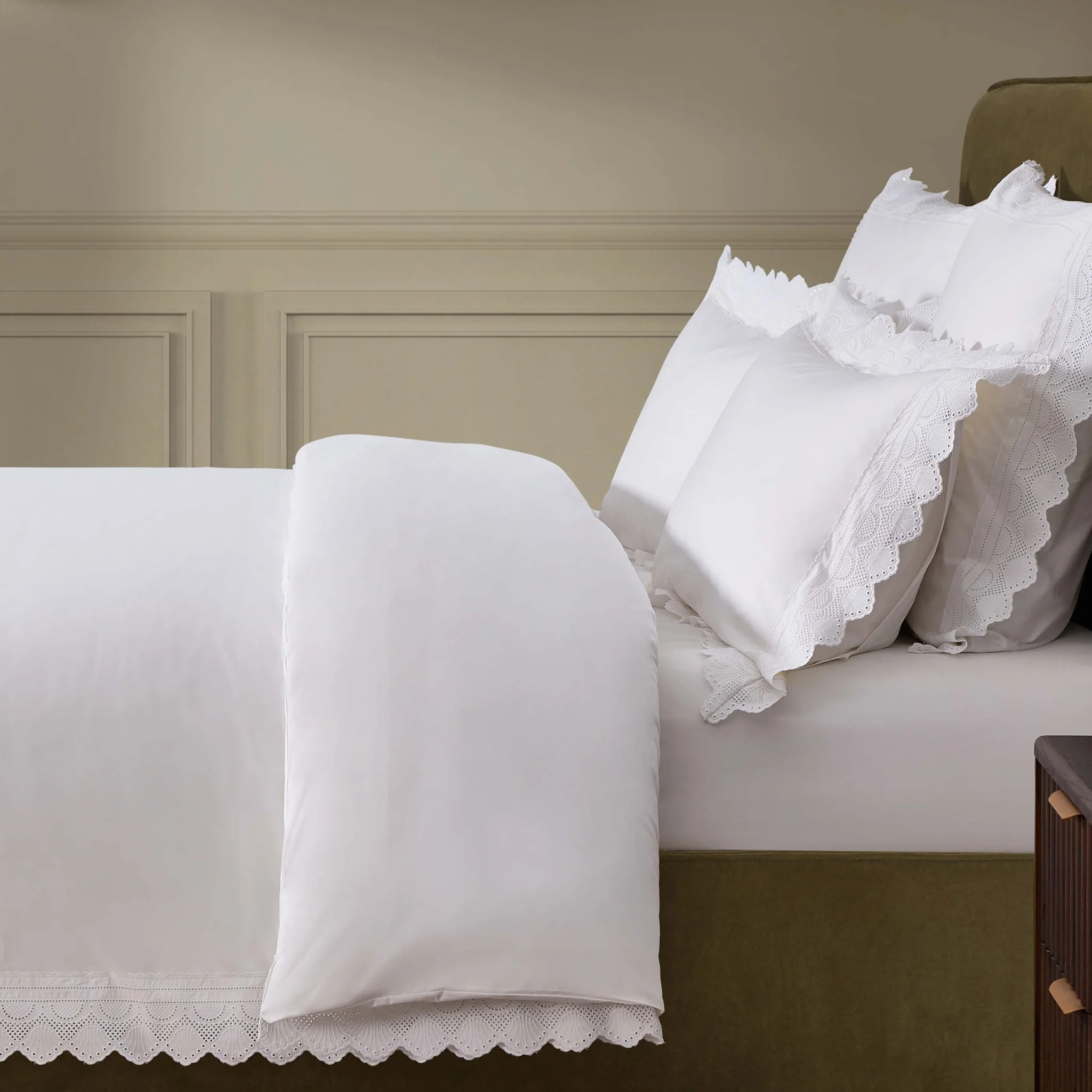 Alice 200 Thread Count Duvet Cover - White