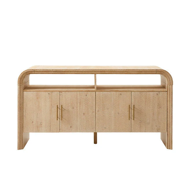 Alora 4 Door Sideboard - Washed Wood - Image 3