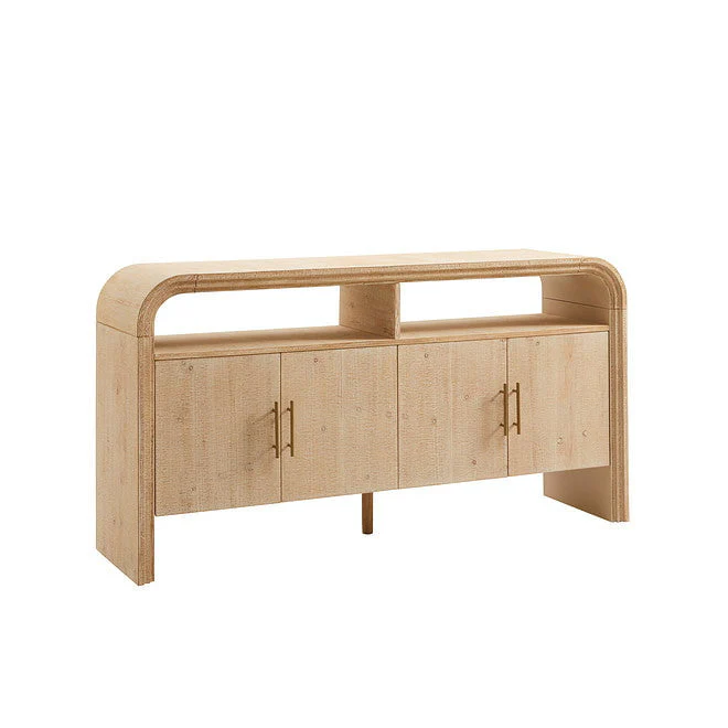 Alora 4 Door Sideboard - Washed Wood - Image 4