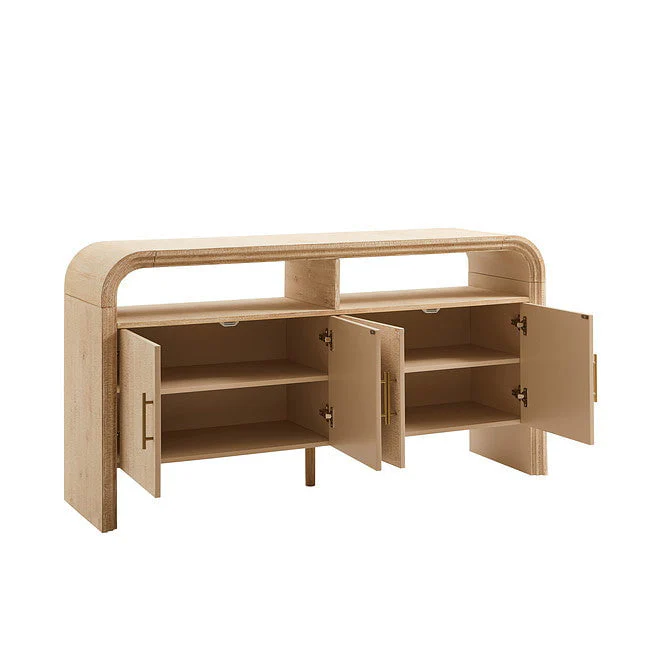 Alora 4 Door Sideboard - Washed Wood - Image 5