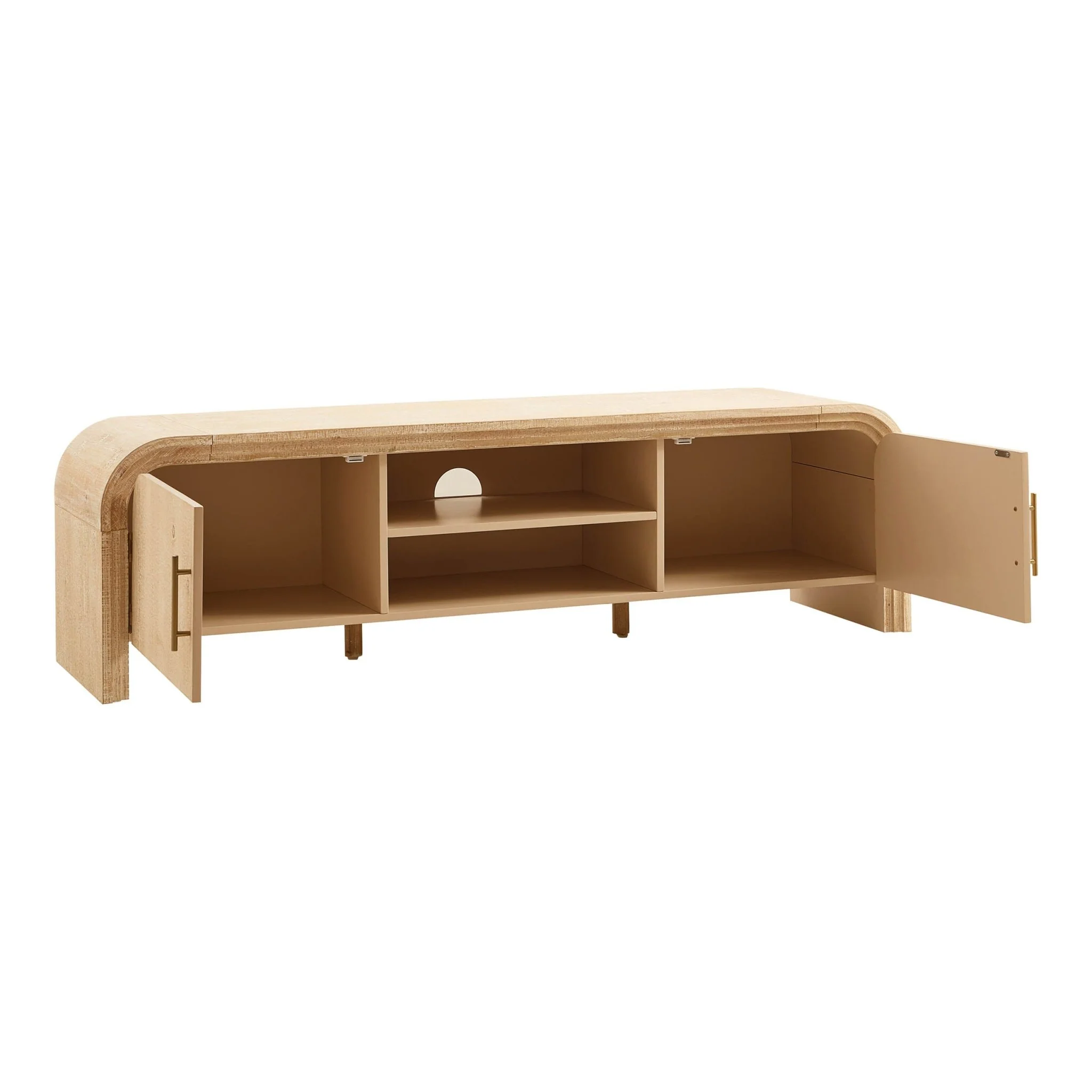 Alora Tv Unit for TVs up to 60"- Washed Wood - Image 5