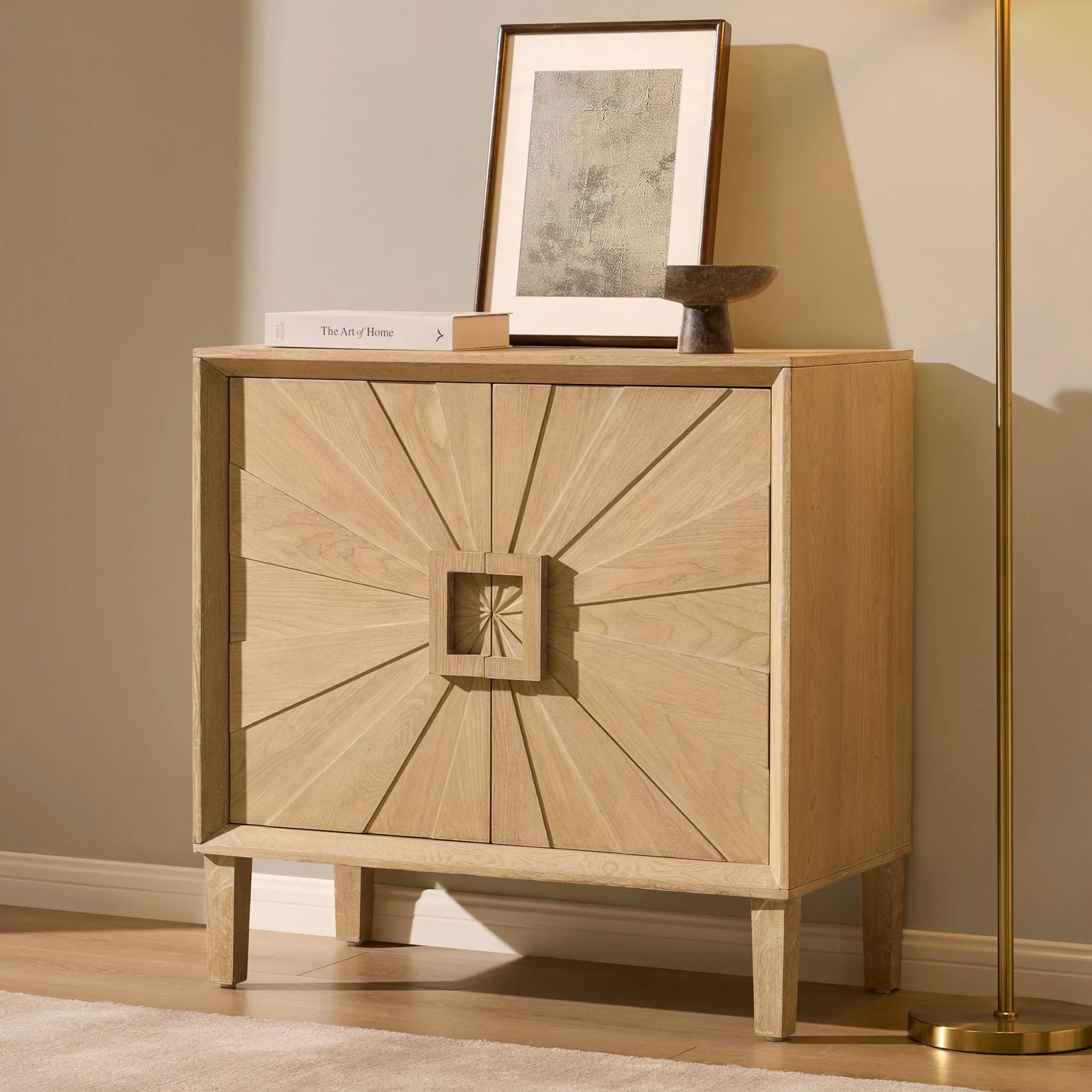 Amaya Ash 2 Door Sideboard - Light Wood