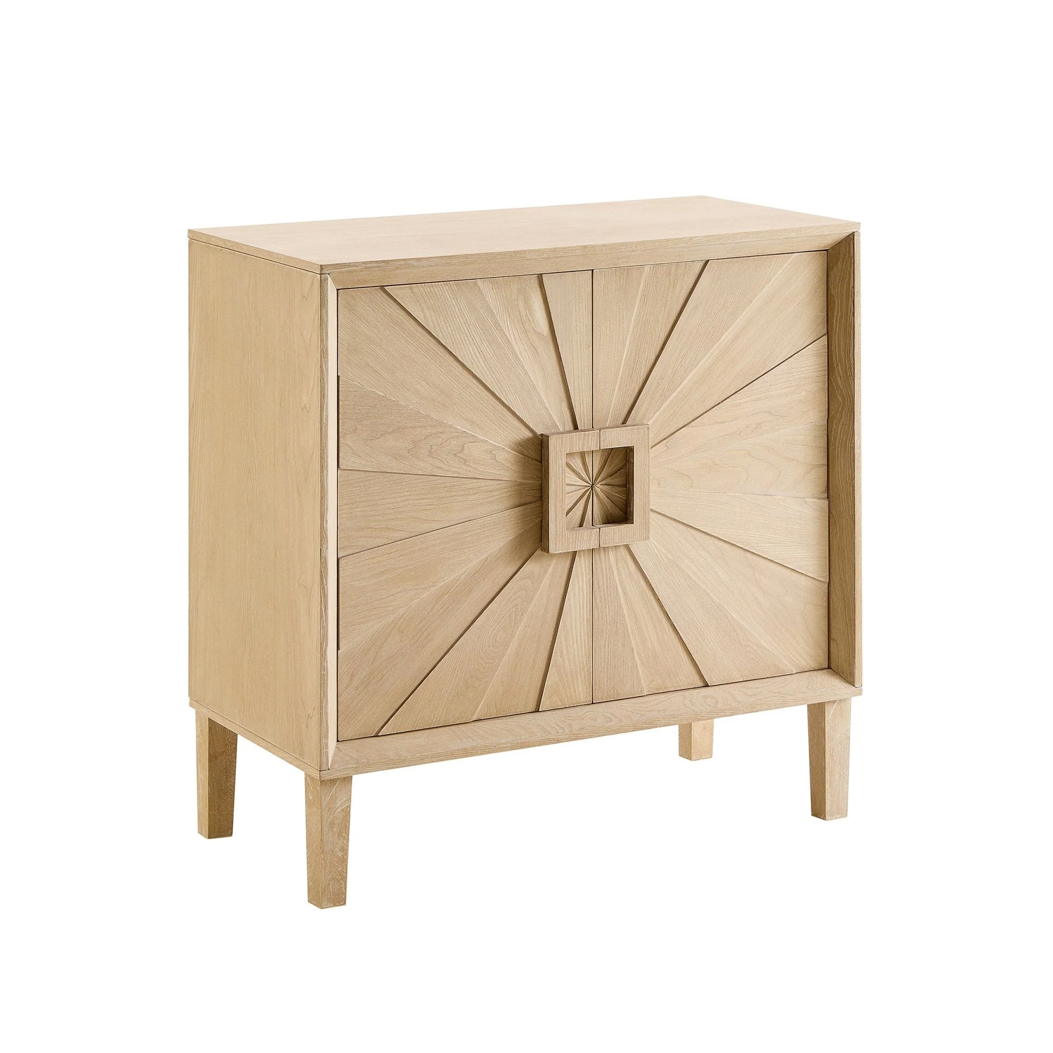 Amaya Ash 2 Door Sideboard - Light Wood - Image 4