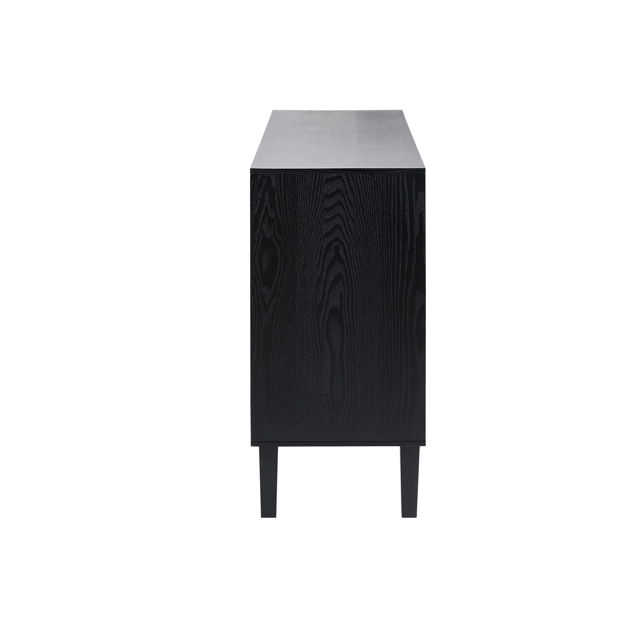 Amaya Ash 4 Door Sideboard - Black - Image 6