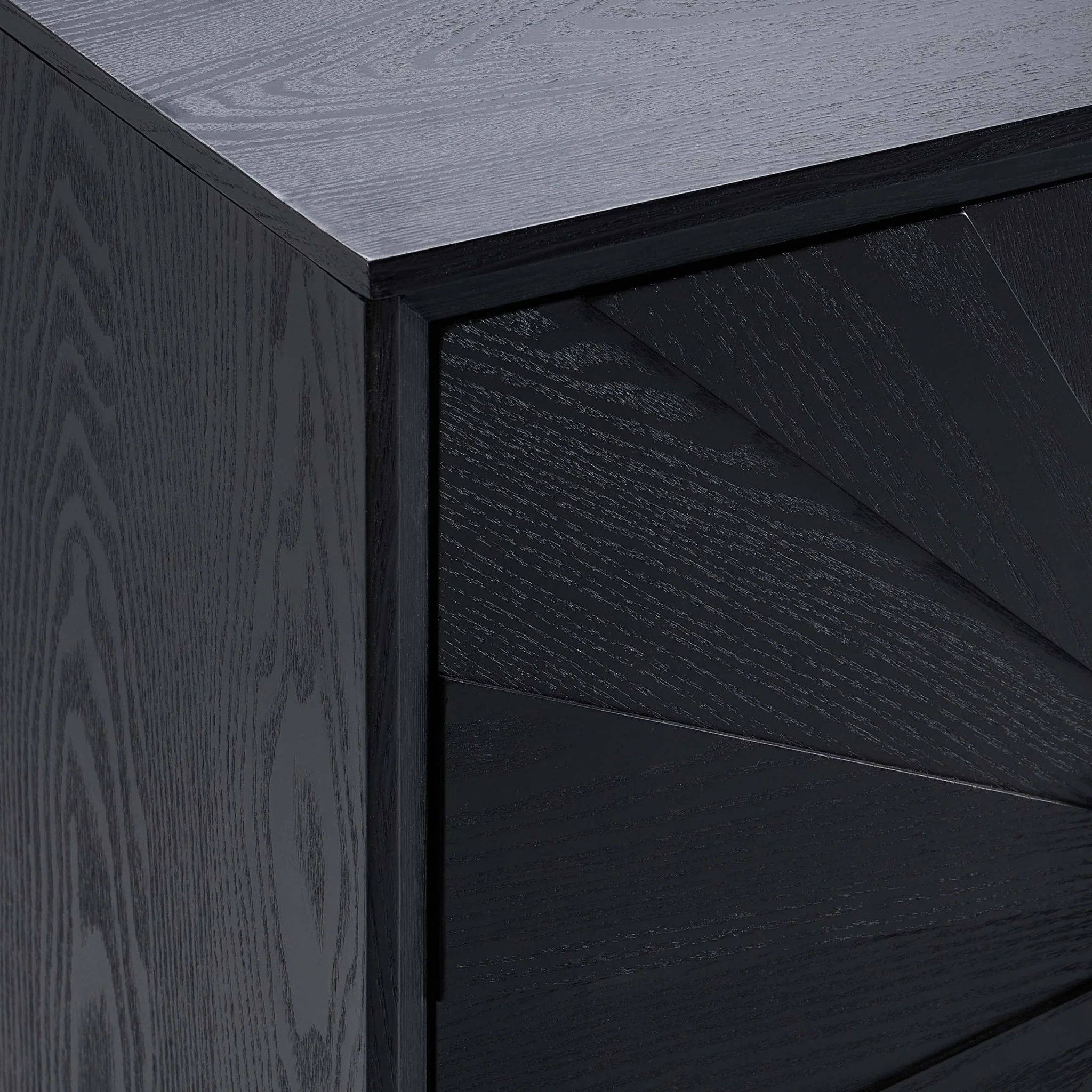 Amaya Ash 4 Door Sideboard - Black - Image 7