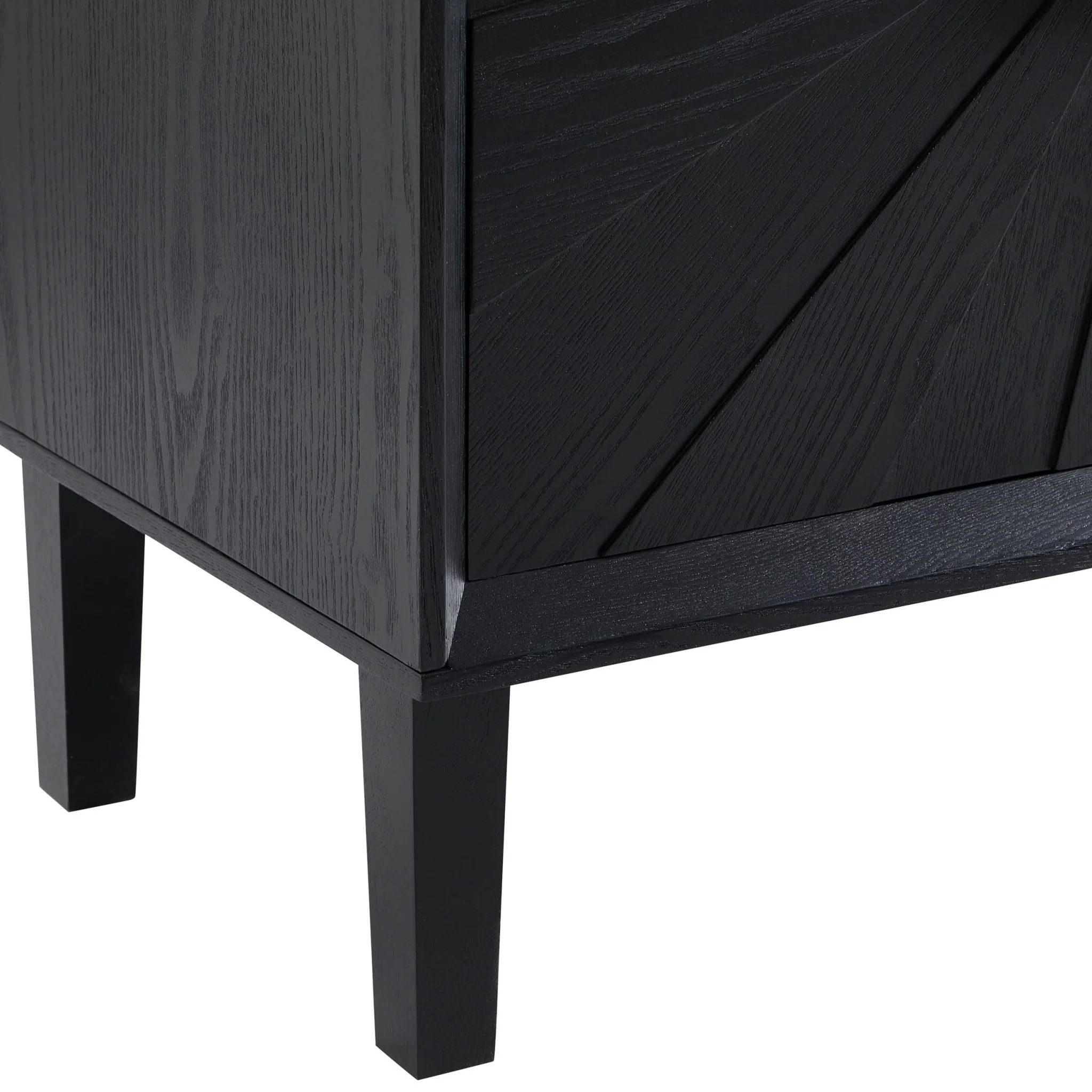 Amaya Ash 4 Door Sideboard - Black - Image 8