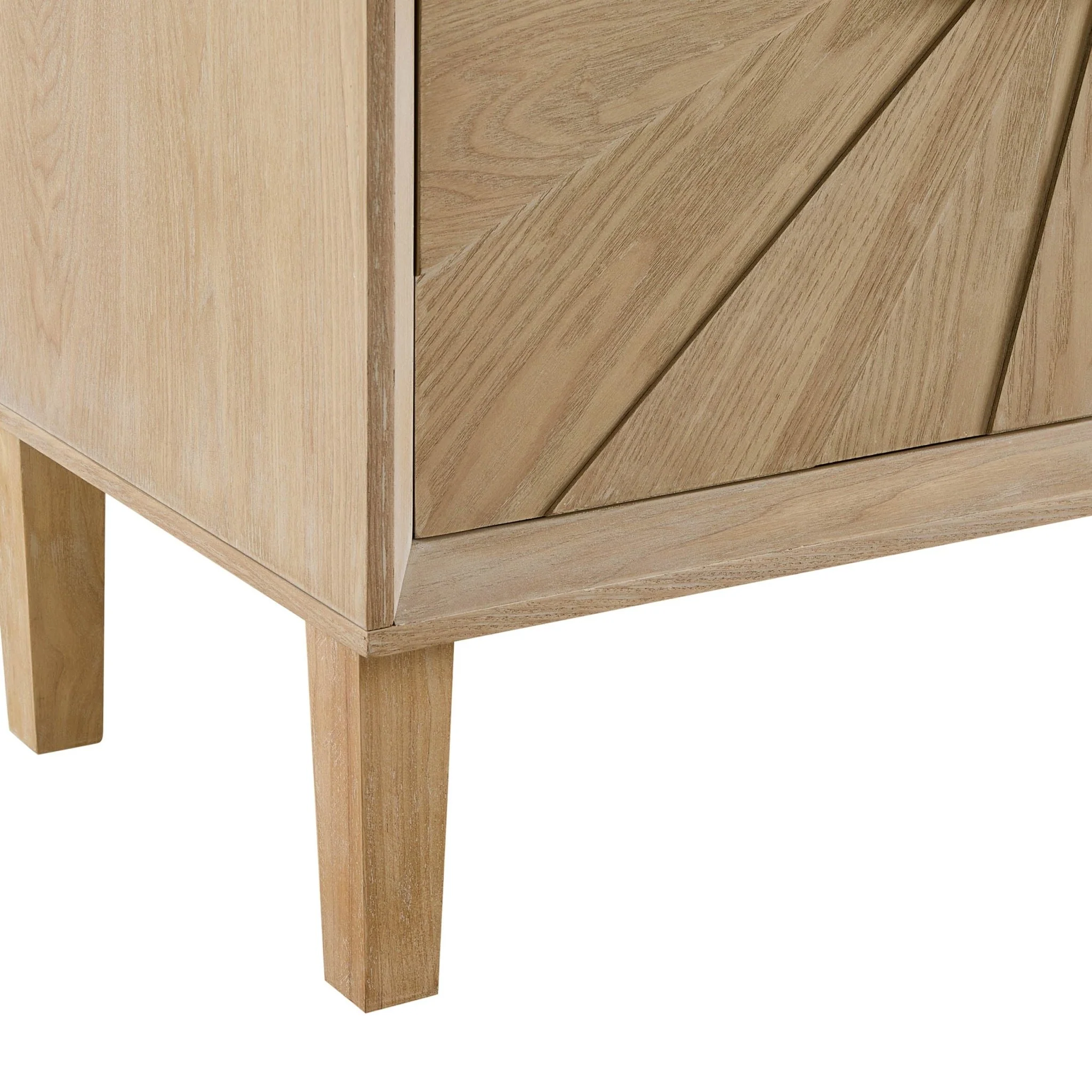 Amaya Ash 4 Door Sideboard - Light Wood - Image 8