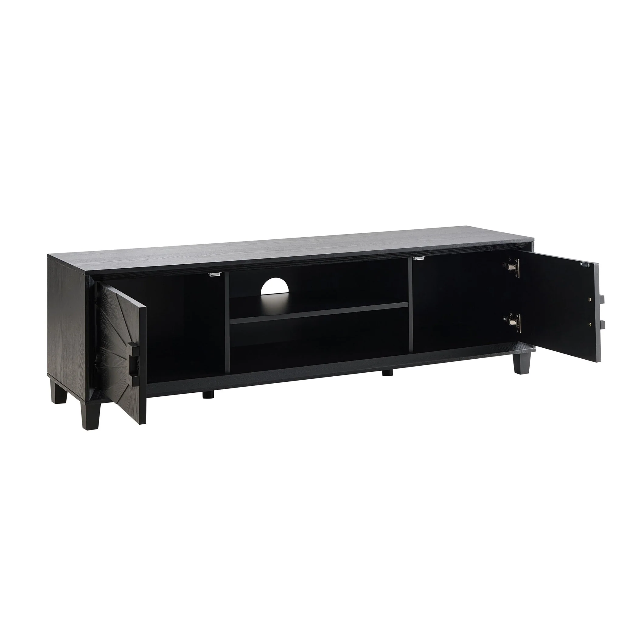 Amaya Ash Tv Unit for TVs up to 65" - Black - Image 5