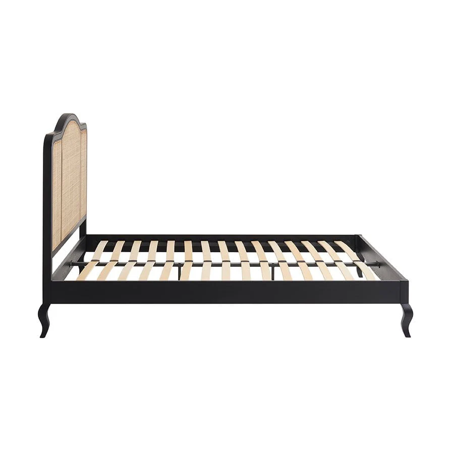 Annecy Rattan Bed Frame - Black - Image 10