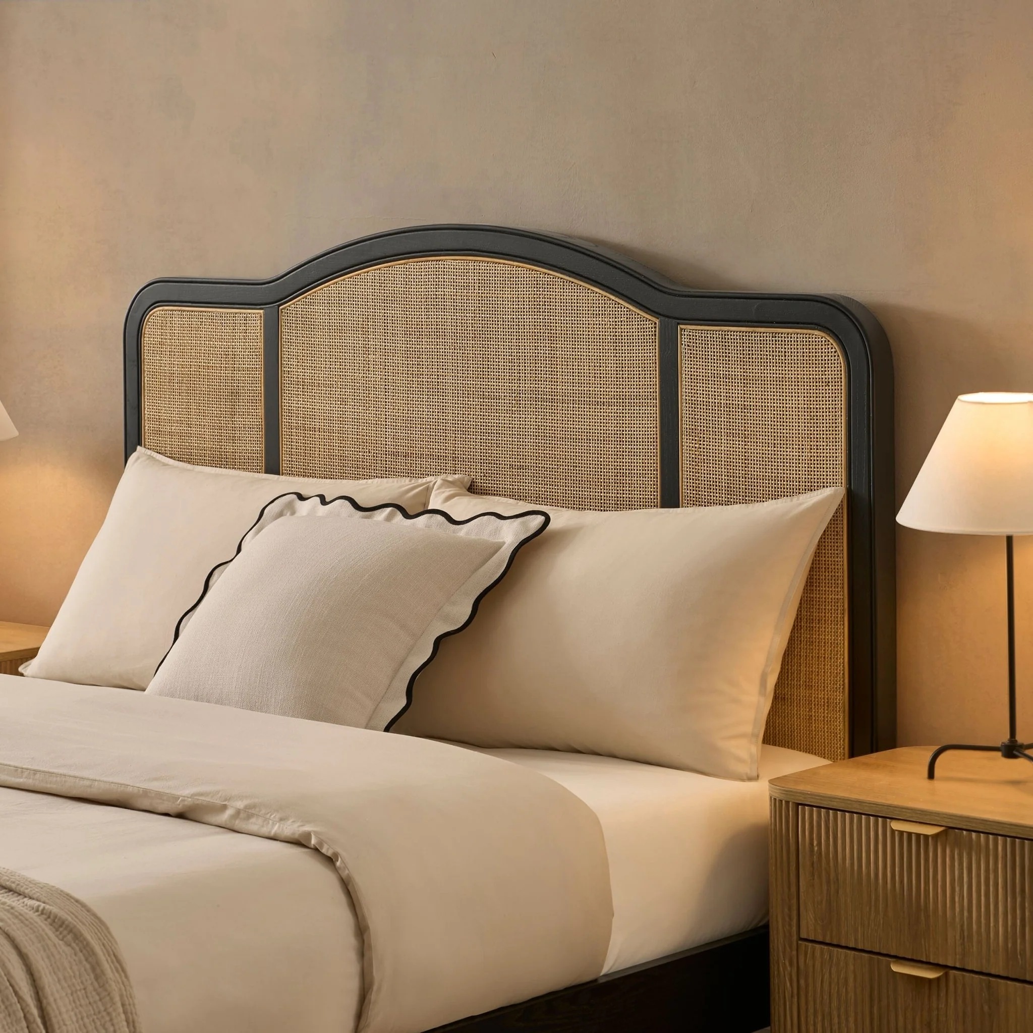Annecy Rattan Bed Frame - Black - Image 5