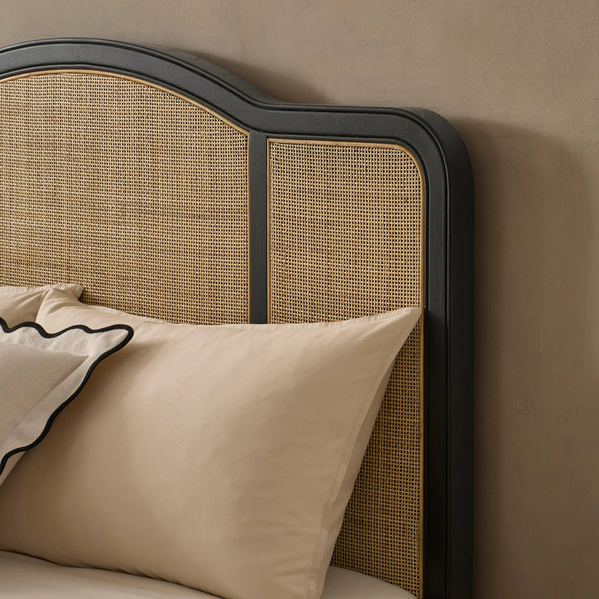 Annecy Rattan Bed Frame - Black - Image 6