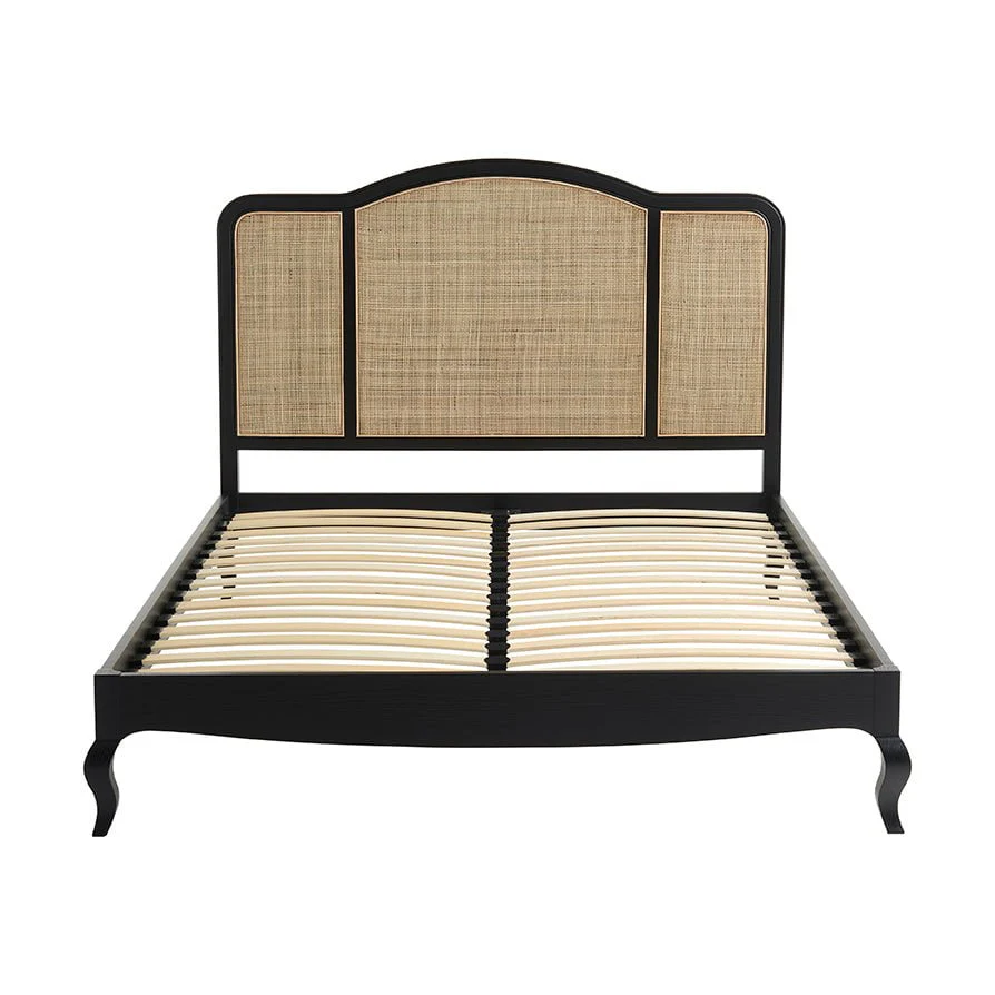 Annecy Rattan Bed Frame - Black - Image 8