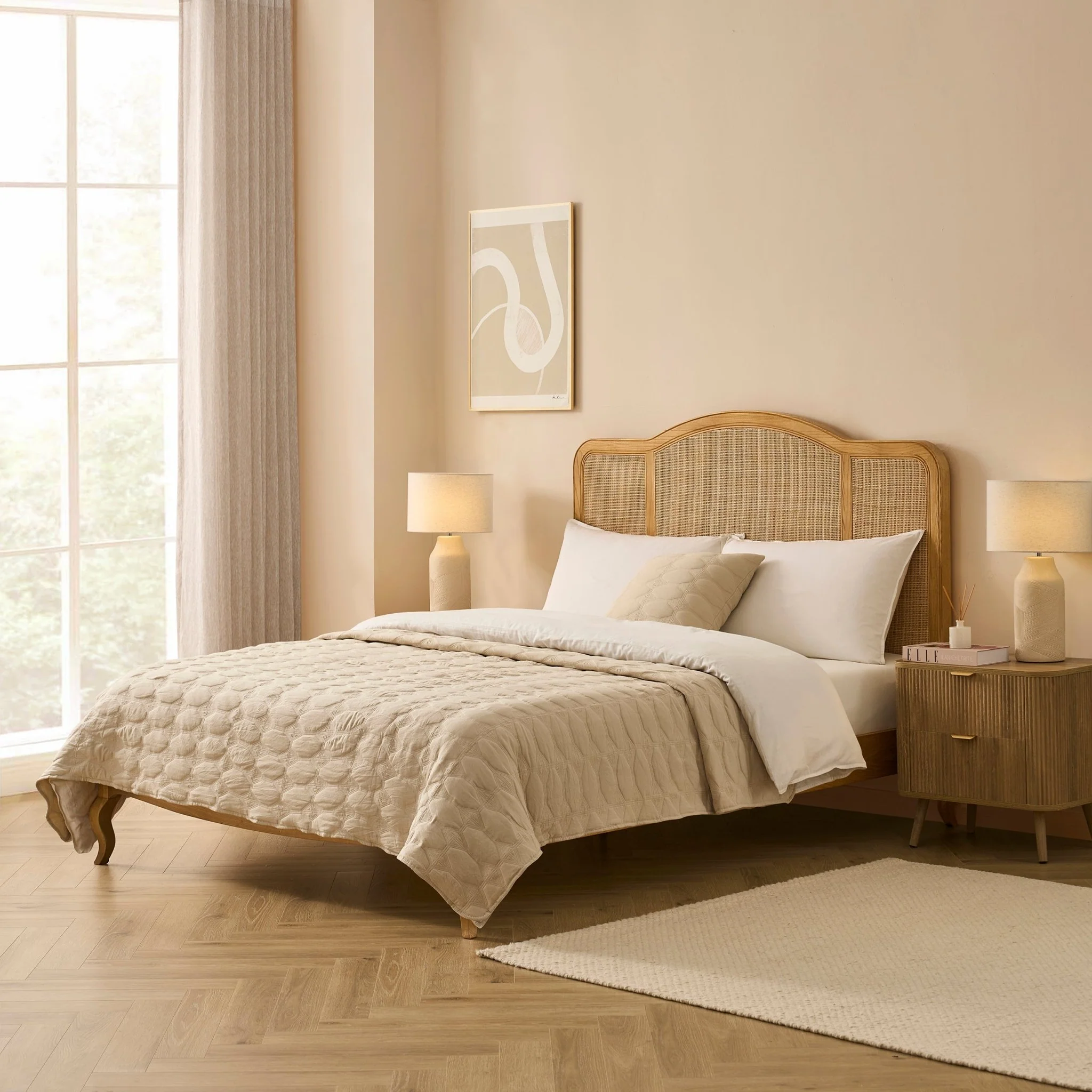 Annecy Rattan Bed Frame - Natural - Image 3