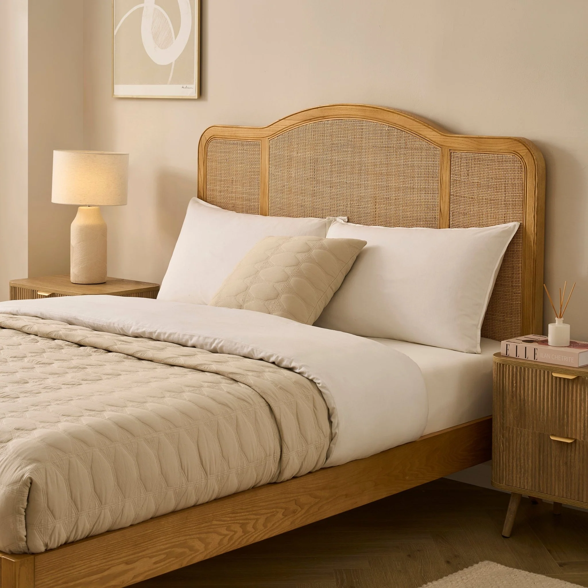 Annecy Rattan Bed Frame - Natural - Image 4