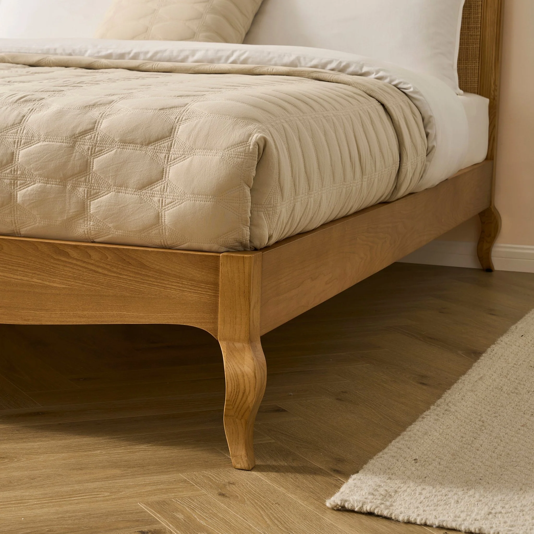Annecy Rattan Bed Frame - Natural - Image 7