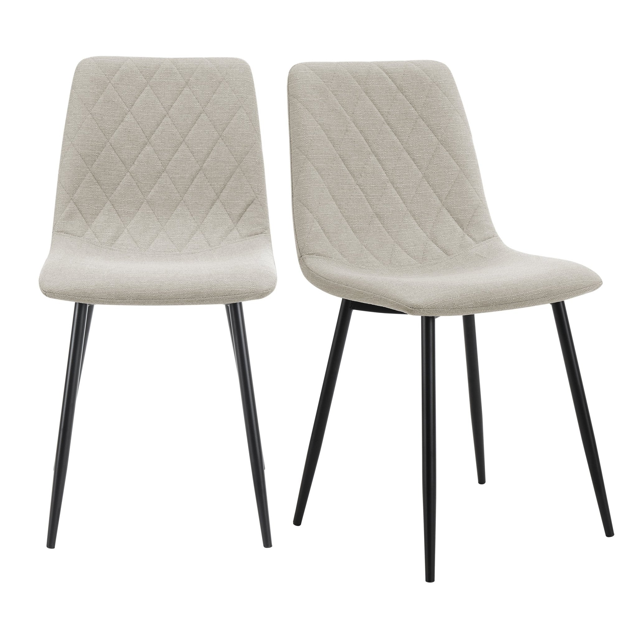 Annie Set Of 2 Dining Chairs - Linen - Stone Grey - Image 2
