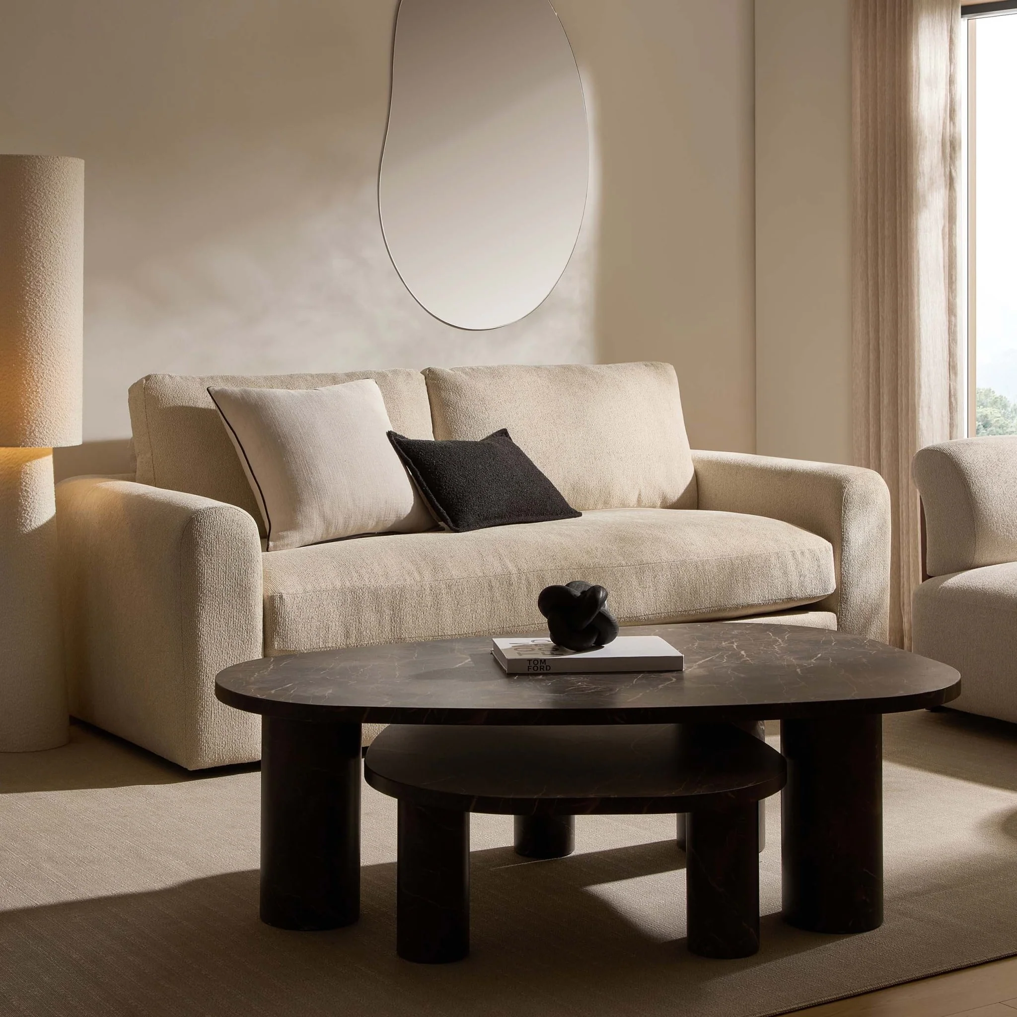 Antalya 3 Seater Sofa - Sand Boucle