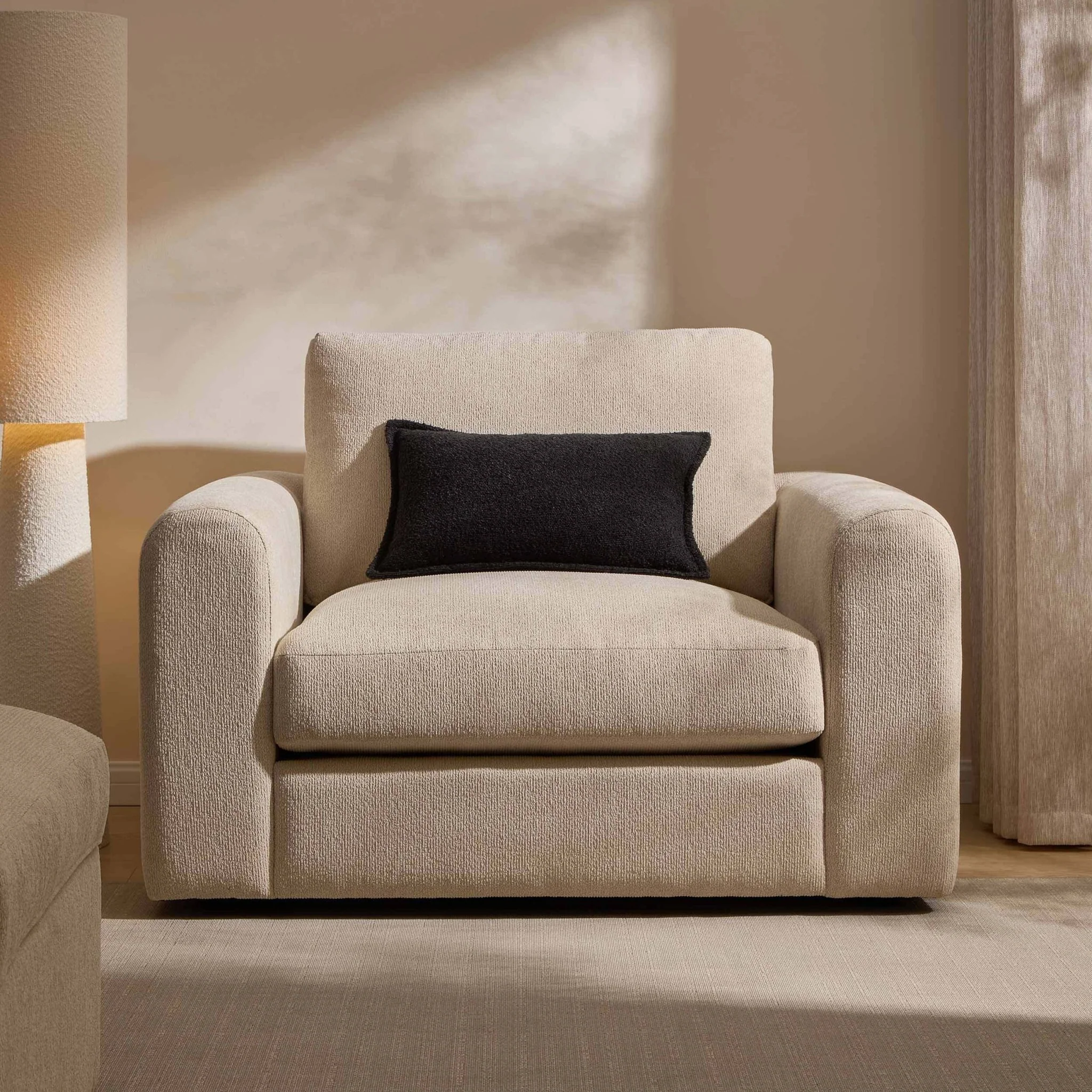 Antalya Loveseat - Sand Boucle - Image 2