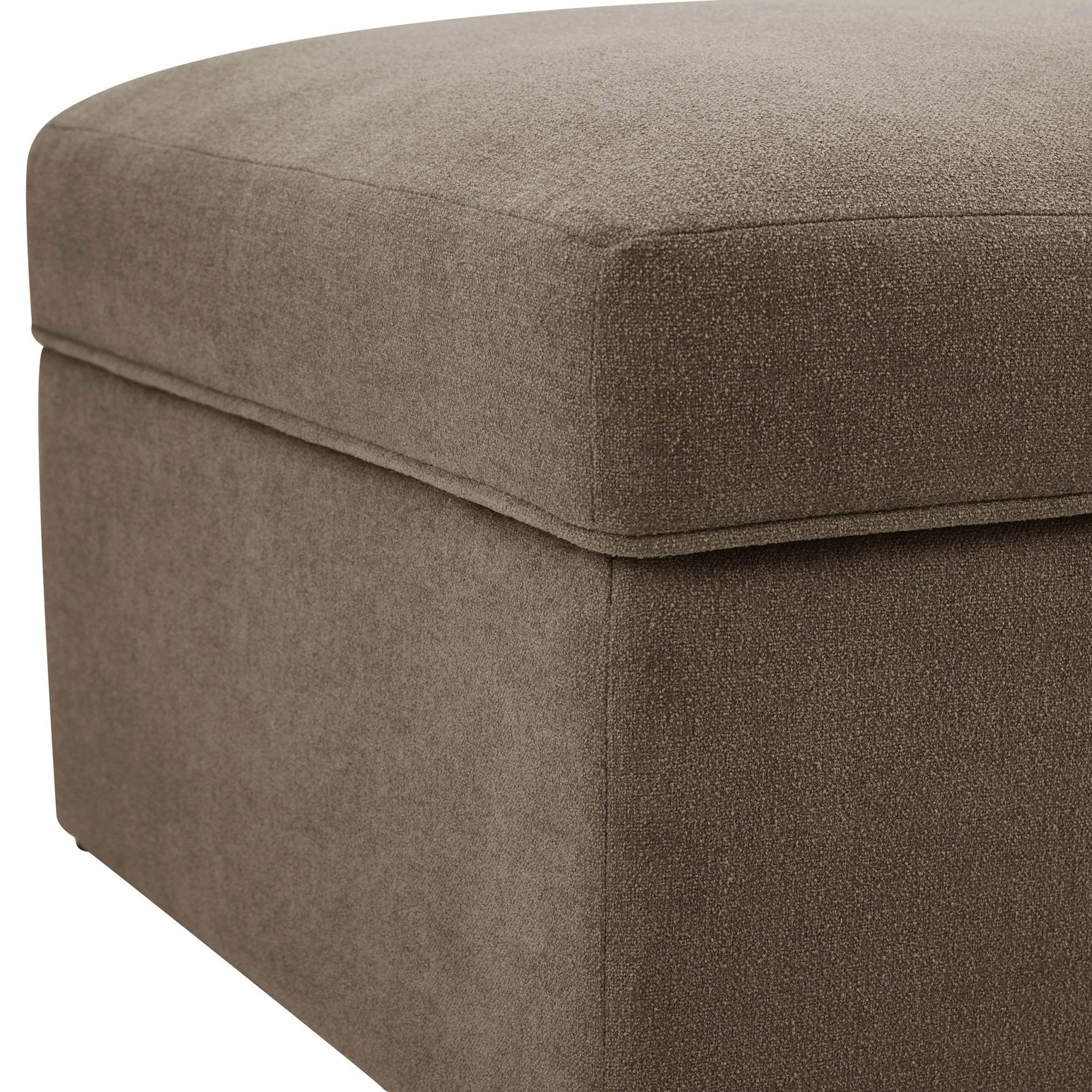 Antalya Storage Ottoman Pouffe - Chenille Mushroom - Image 6