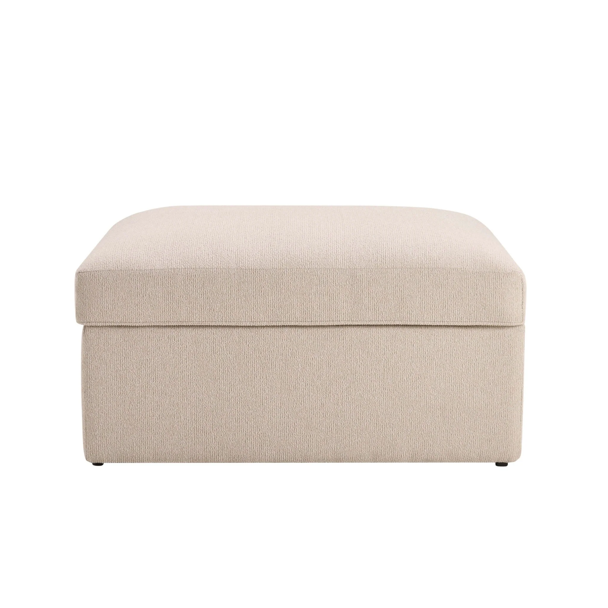 Antalya Storage Ottoman Pouffe - Sand Boucle - Image 3