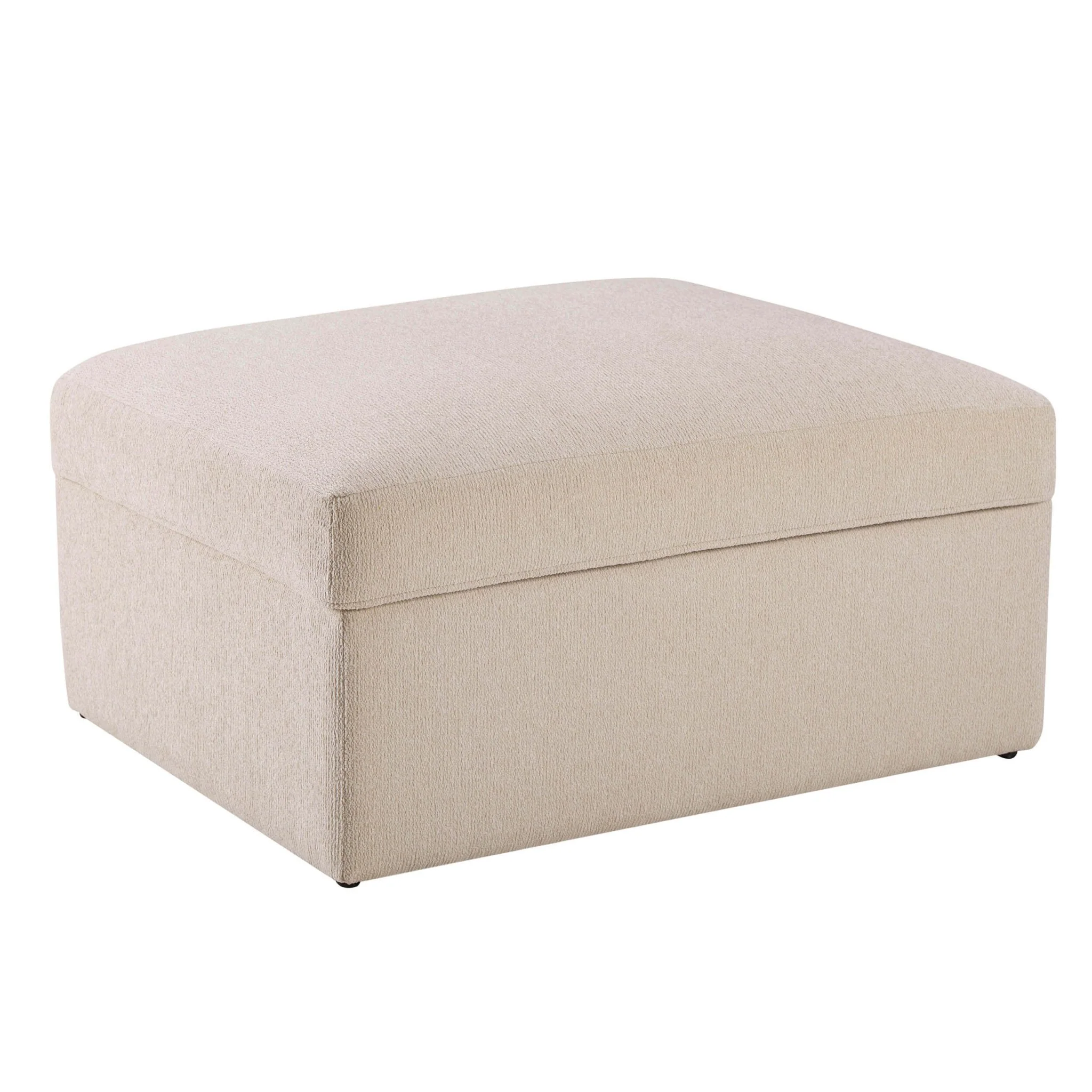 Antalya Storage Ottoman Pouffe - Sand Boucle - Image 4