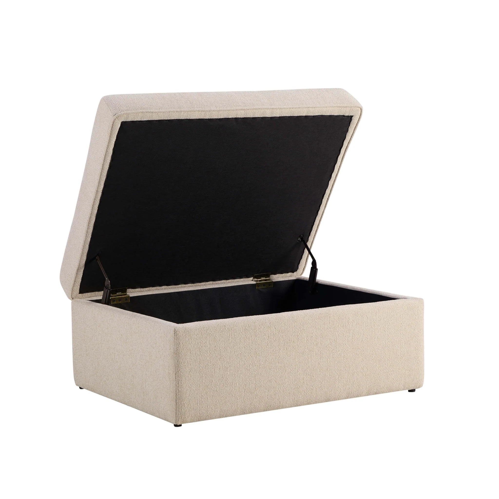 Antalya Storage Ottoman Pouffe - Sand Boucle - Image 5