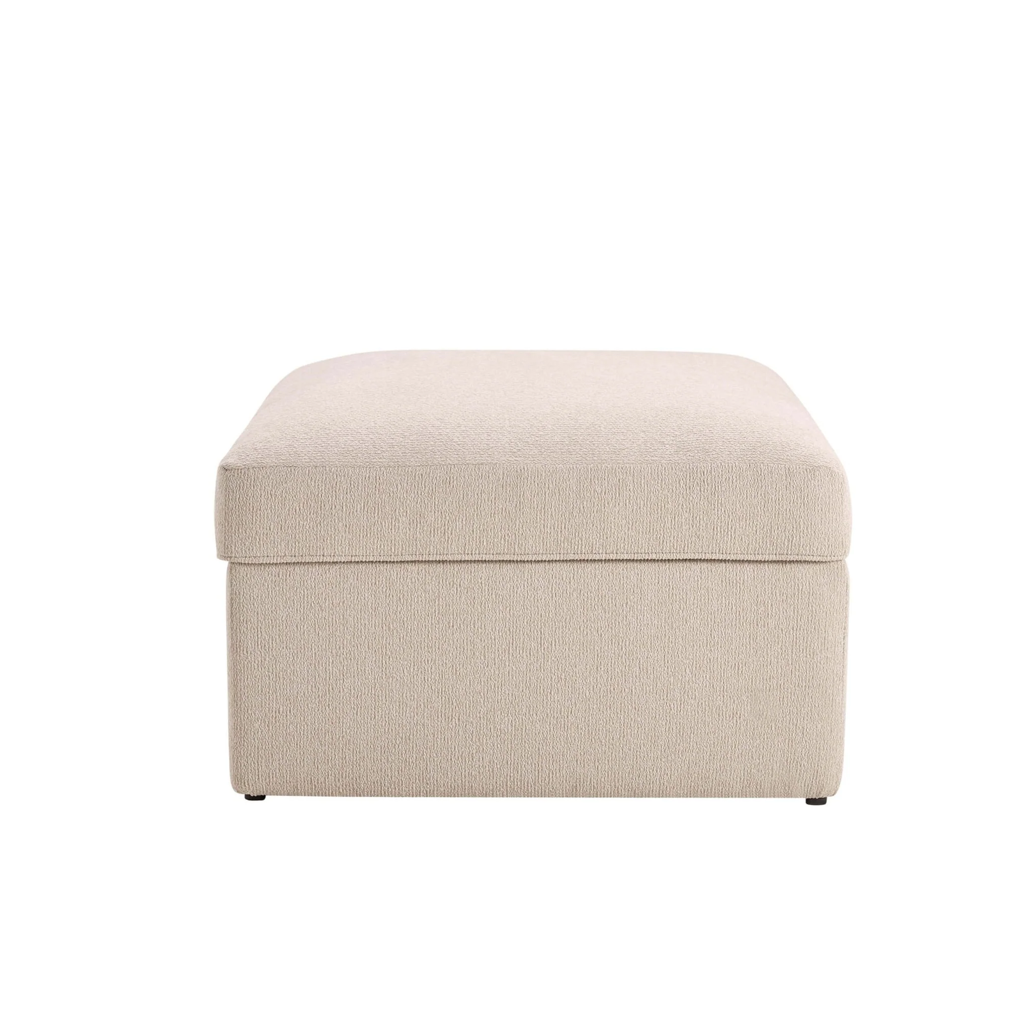 Antalya Storage Ottoman Pouffe - Sand Boucle - Image 6