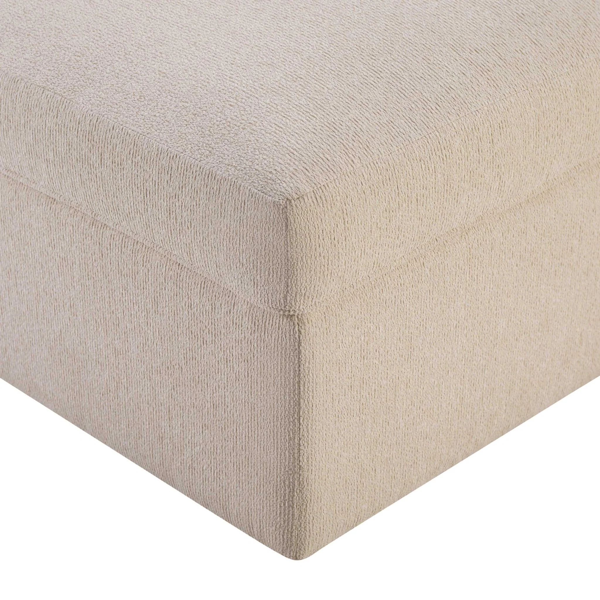 Antalya Storage Ottoman Pouffe - Sand Boucle - Image 7
