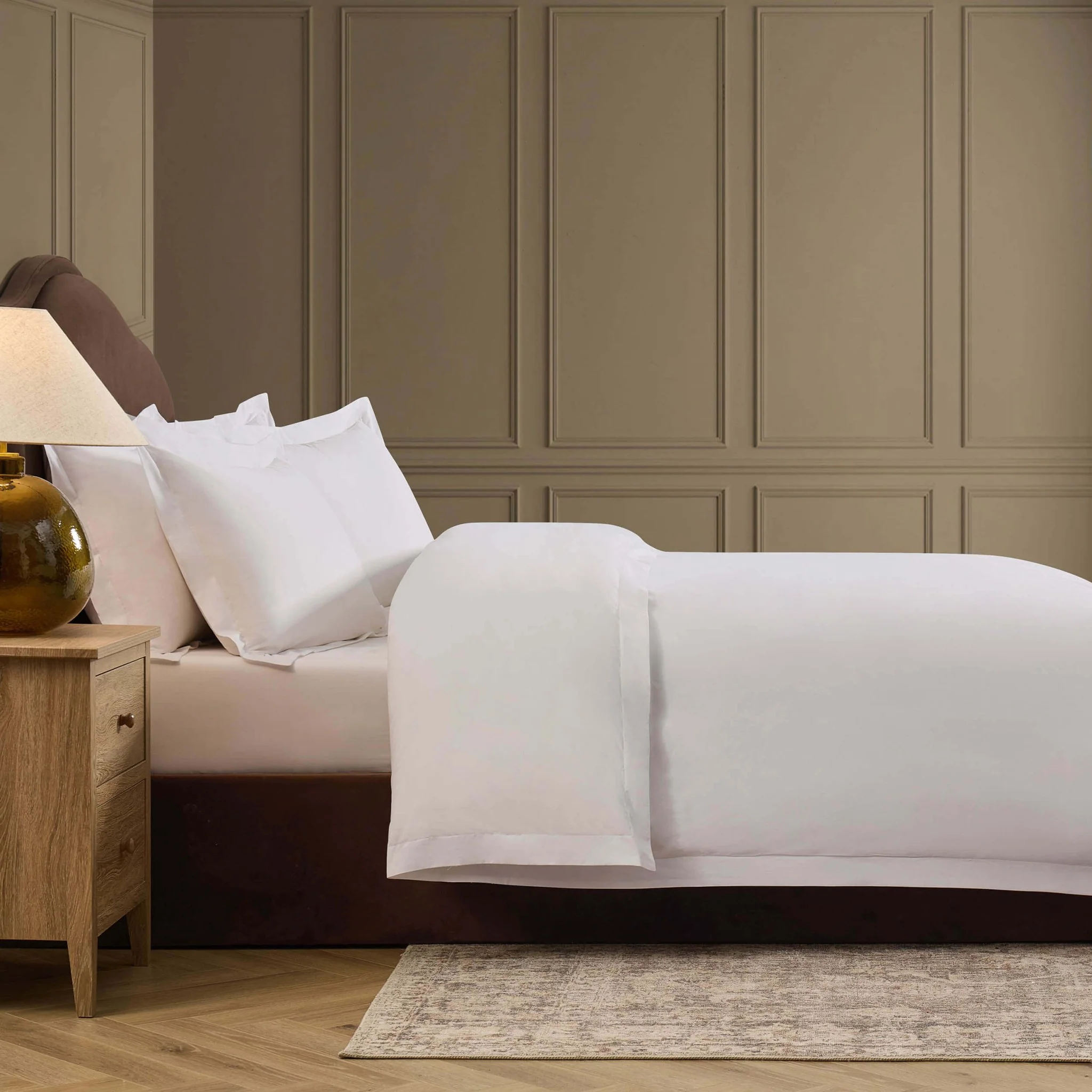 Anti-Allergy 200 Thread Count Duvet Cover - White - Image 2