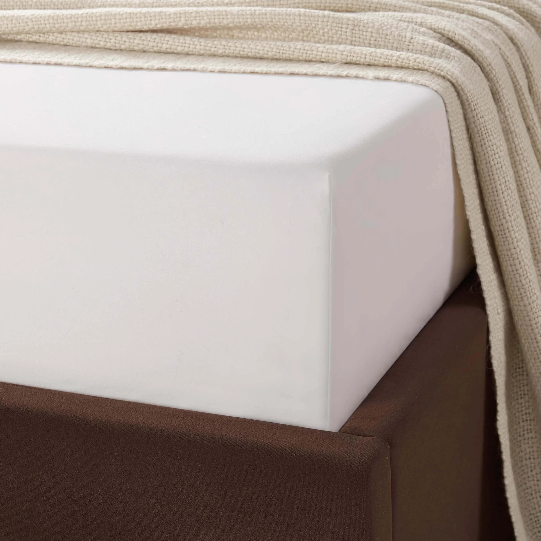 Anti-Allergy 200 Thread Count Fitted Sheet - White