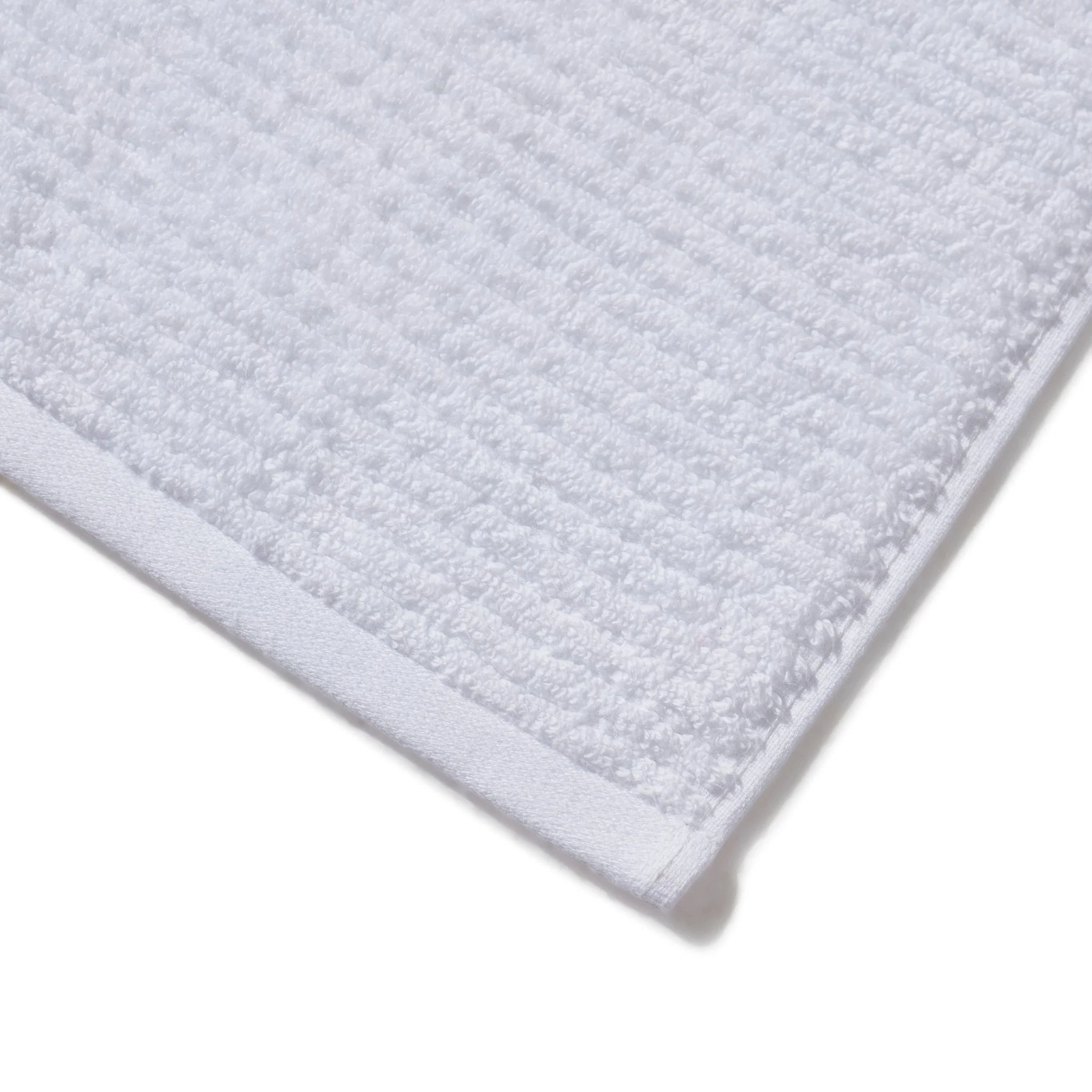 Antigua Soft Fine Ribbed Towel Collection - White - Image 5