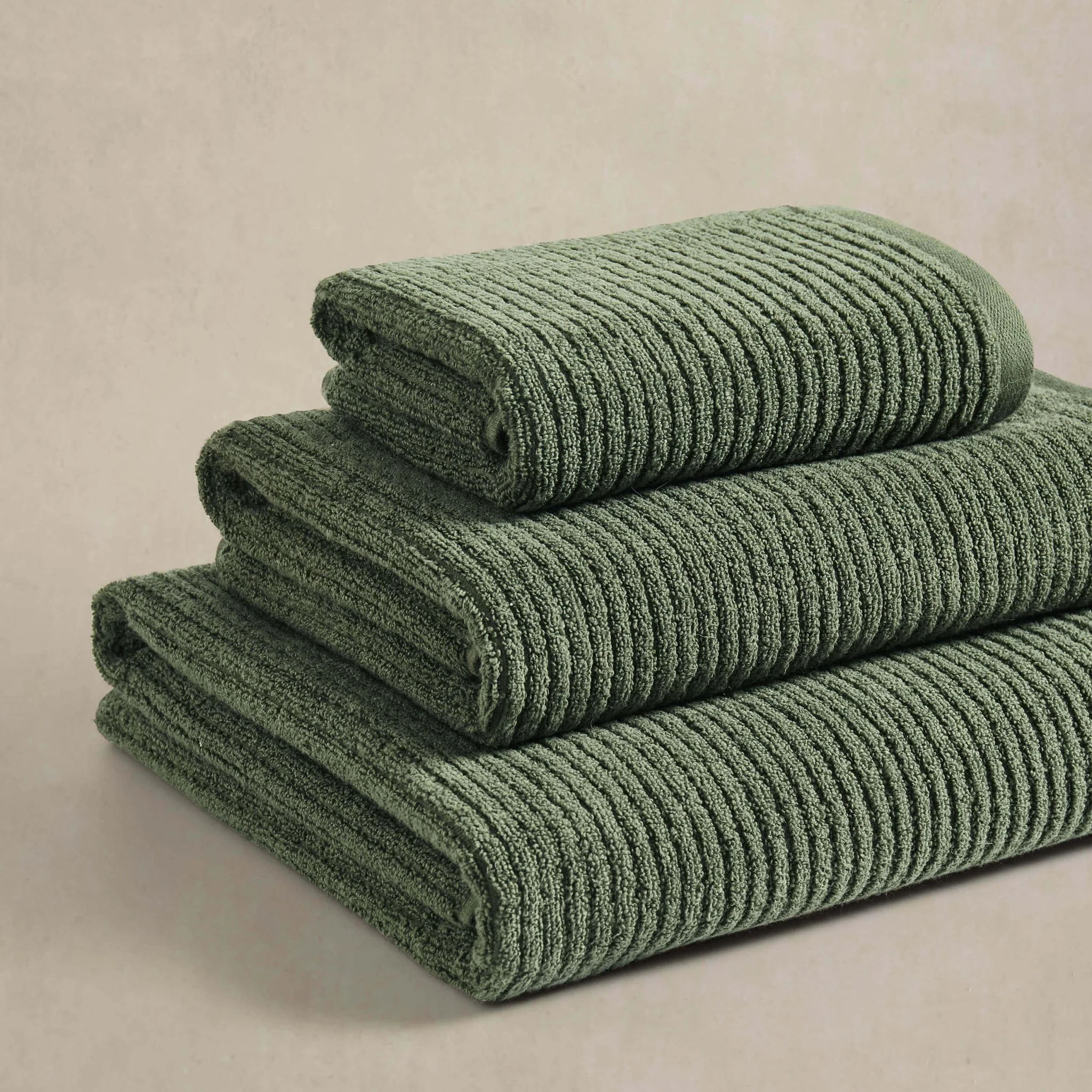 Antigua Soft Fine Ribbed Towel Collection - Fern - Image 6